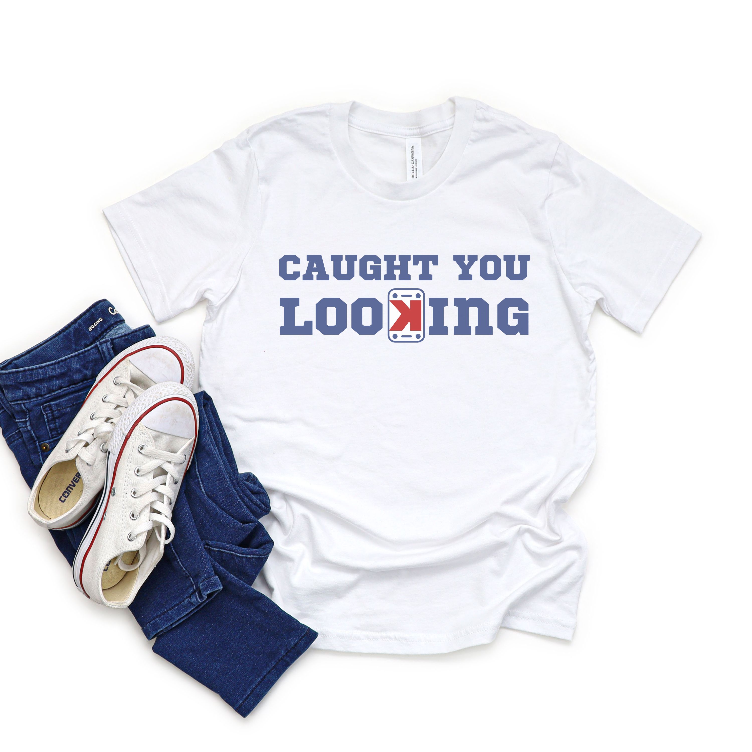 Caught you Looking Shirt for Pitcher Unisex Cotton Tee Baseball Player T-Shirt for Pitcher T Shirt Strikeout Shirt for Pitcher Gift for Boys product thumbnail image Caught you Looking Shirt for Pitcher Unisex Cotton Tee Baseball Player T-Shirt for Pitcher T Shirt Strikeout Shirt for Pitcher Gift for Boys product thumbnail image