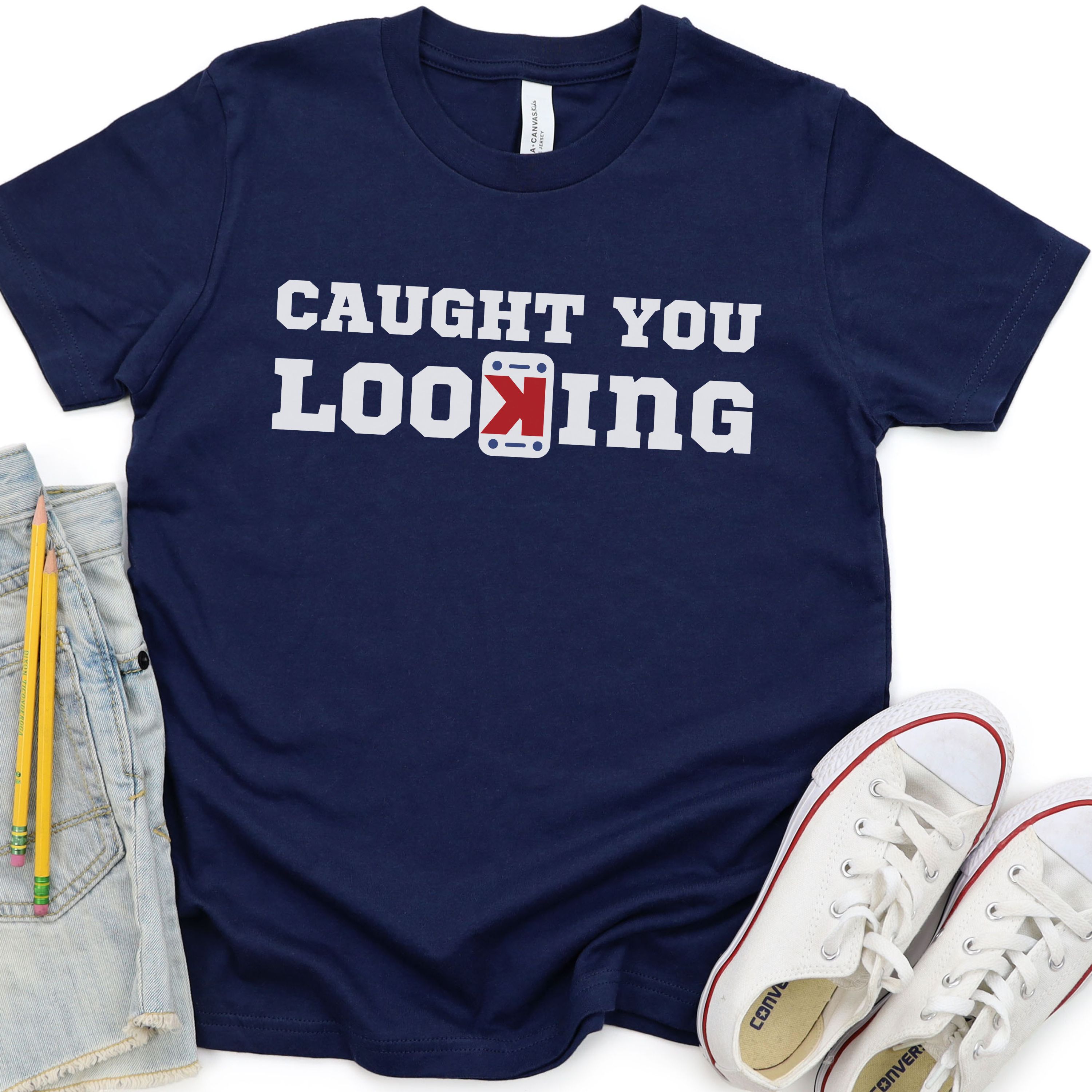 Caught you Looking Shirt for Pitcher Unisex Cotton Tee Baseball Player T-Shirt for Pitcher T Shirt Strikeout Shirt for Pitcher Gift for Boys product thumbnail image Caught you Looking Shirt for Pitcher Unisex Cotton Tee Baseball Player T-Shirt for Pitcher T Shirt Strikeout Shirt for Pitcher Gift for Boys product thumbnail image