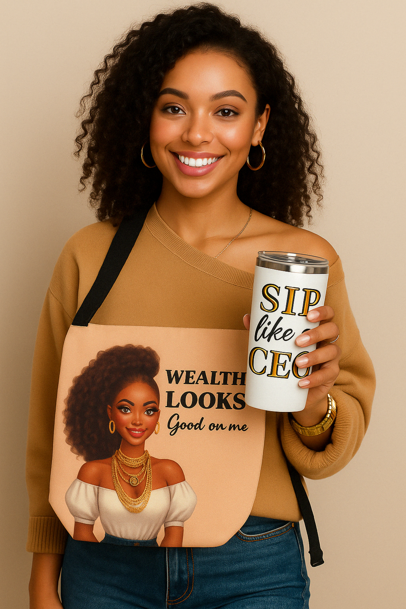 Wealth Looks Good On Me Tote Bag