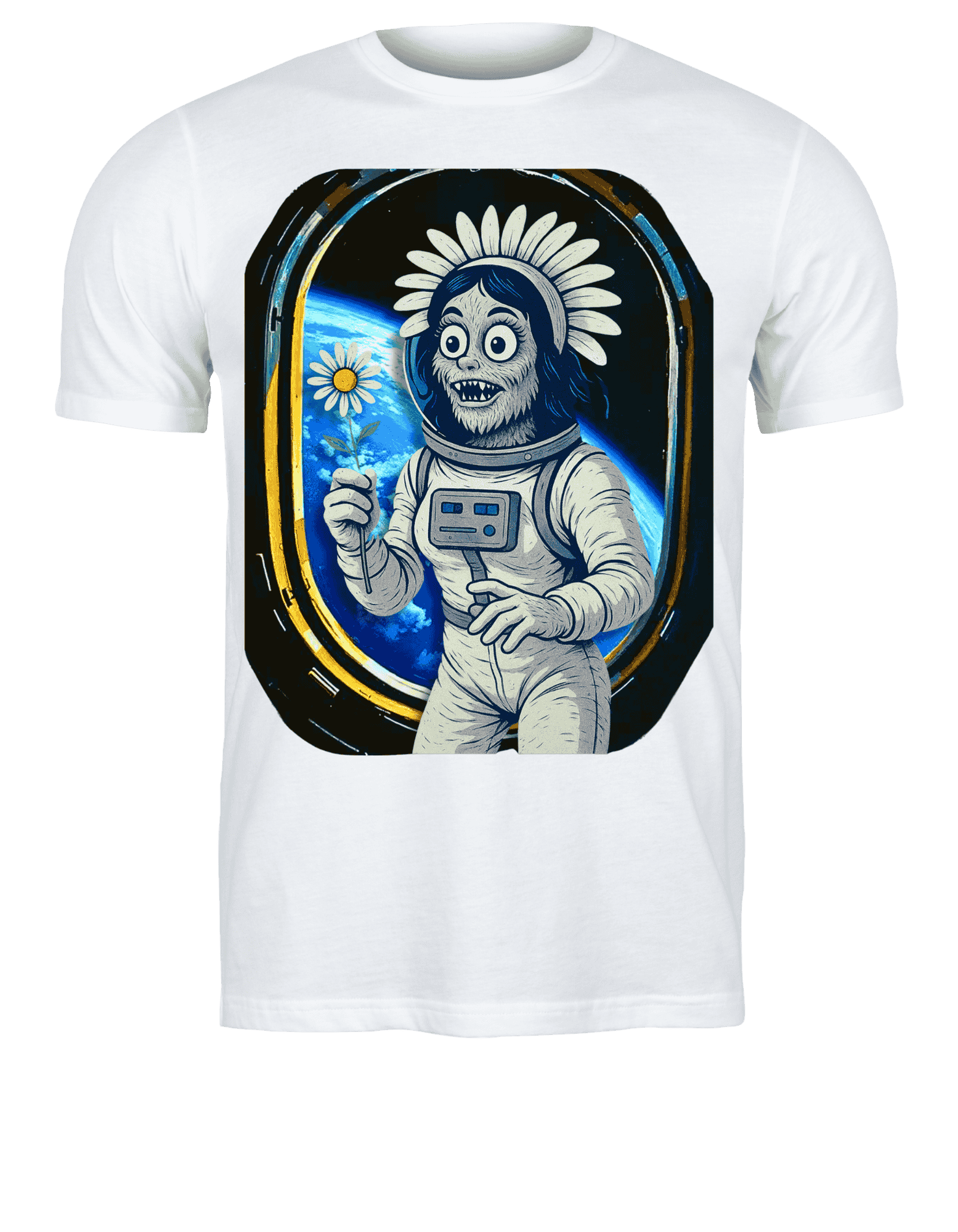 "Launched &amp; Unbothered | Space Werebeast Daisy Tee" product thumbnail image