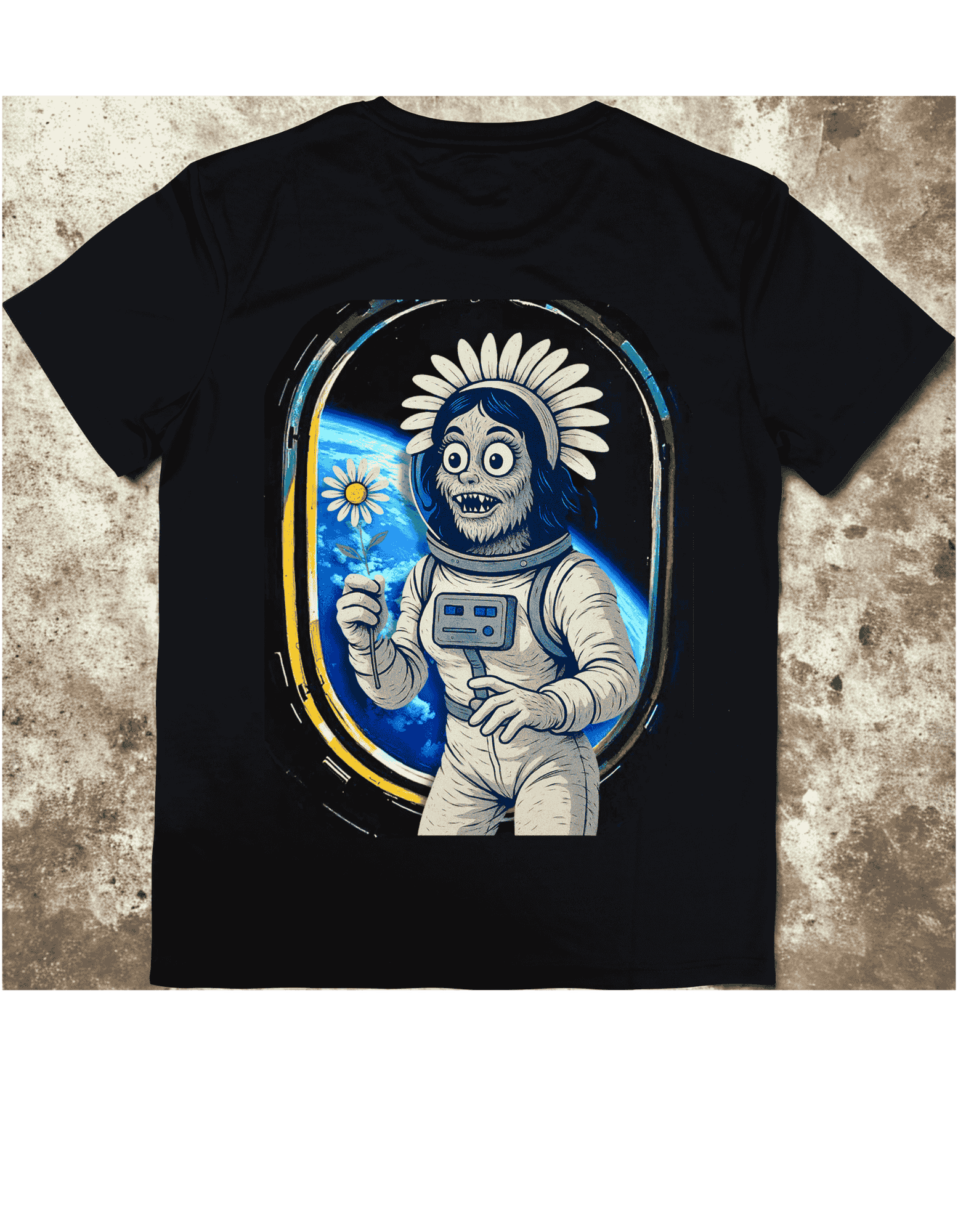 "Launched &amp; Unbothered | Space Werebeast Daisy Tee" product thumbnail image