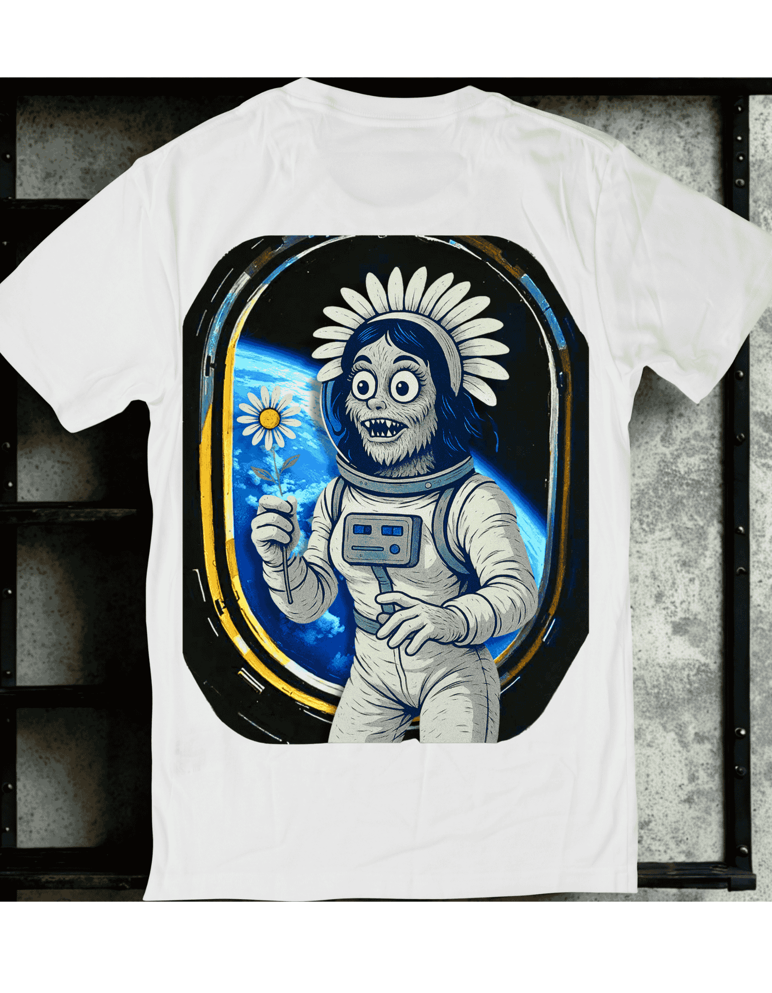 "Launched &amp; Unbothered | Space Werebeast Daisy Tee" product thumbnail image