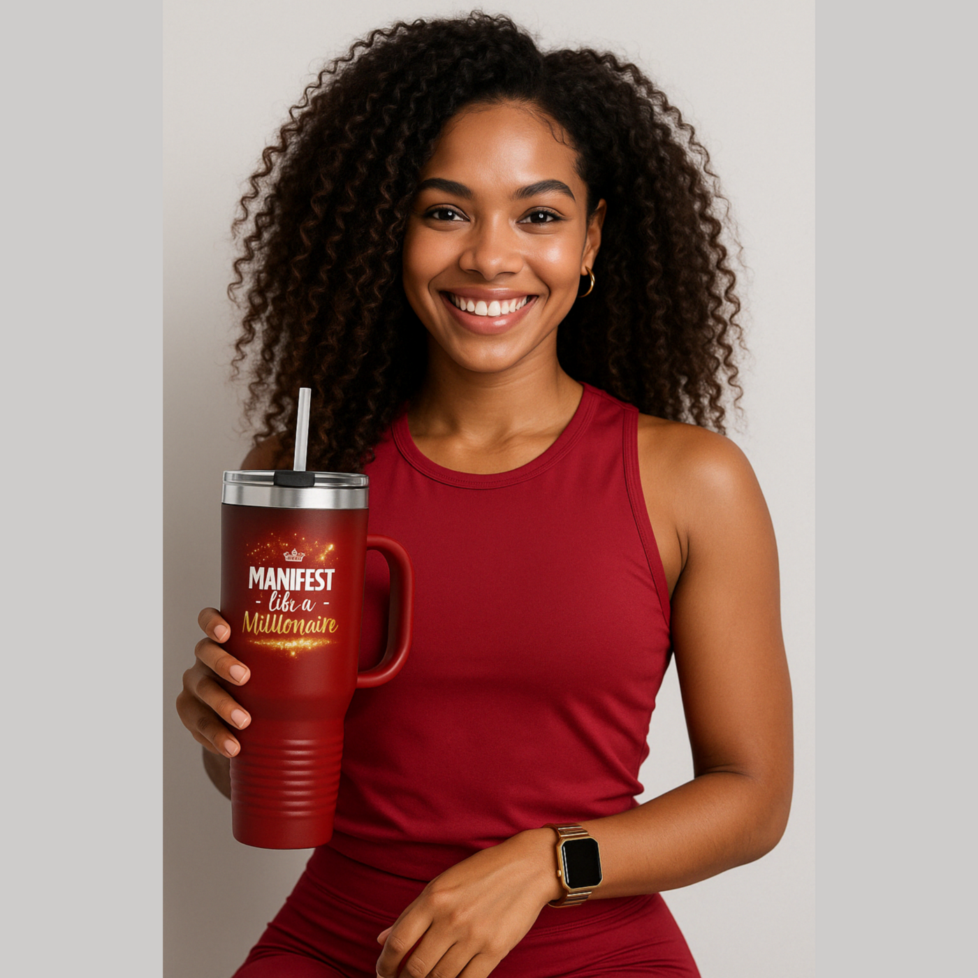 Manifest Like a Millionaire Tumbler product thumbnail image Manifest Like a Millionaire Tumbler product thumbnail image
