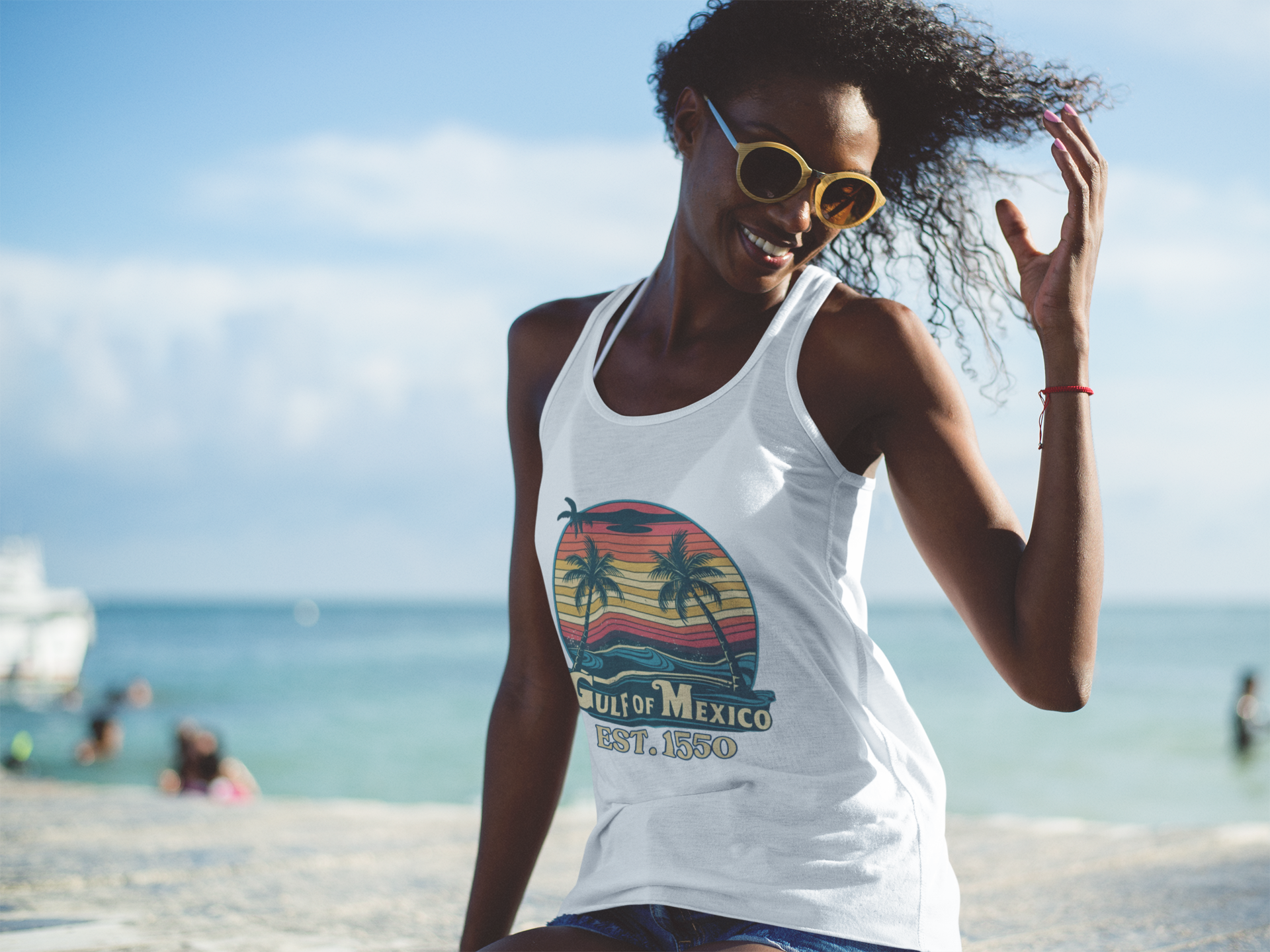 Women's Tank Top - Chic Gulf of Mexico Design product thumbnail image