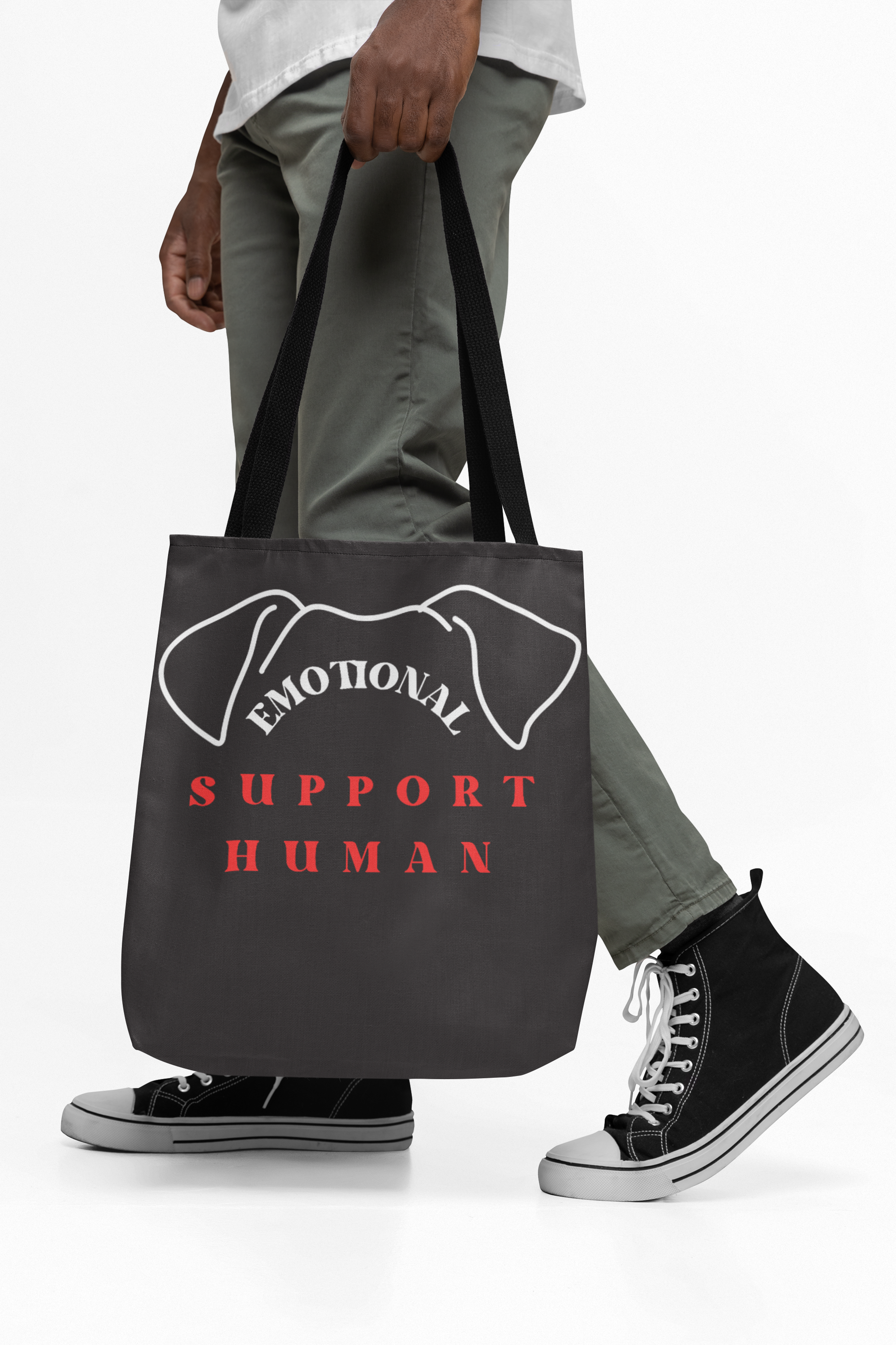 Emotional Support Human Tote Bag - Fun Cotton Canvas for Dog Lovers product thumbnail image