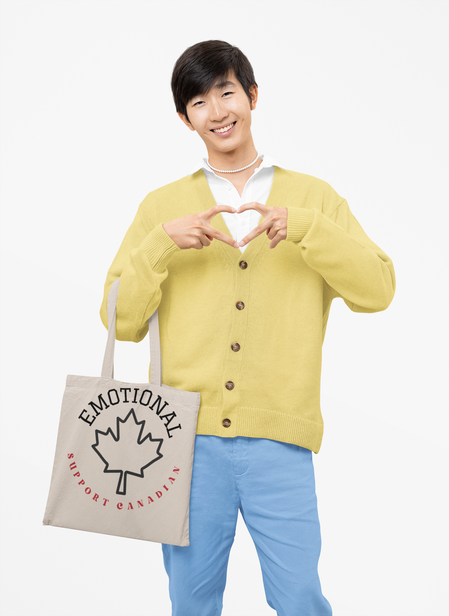 Emotional Support Canadian Tote Bag - Eco-Friendly Cotton Canvas product thumbnail image