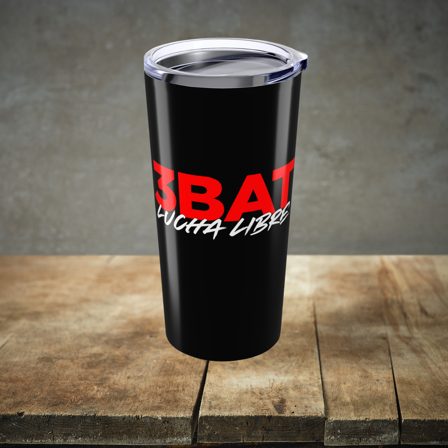 3Bat Lucha Libre Premium 20oz Black Tumbler