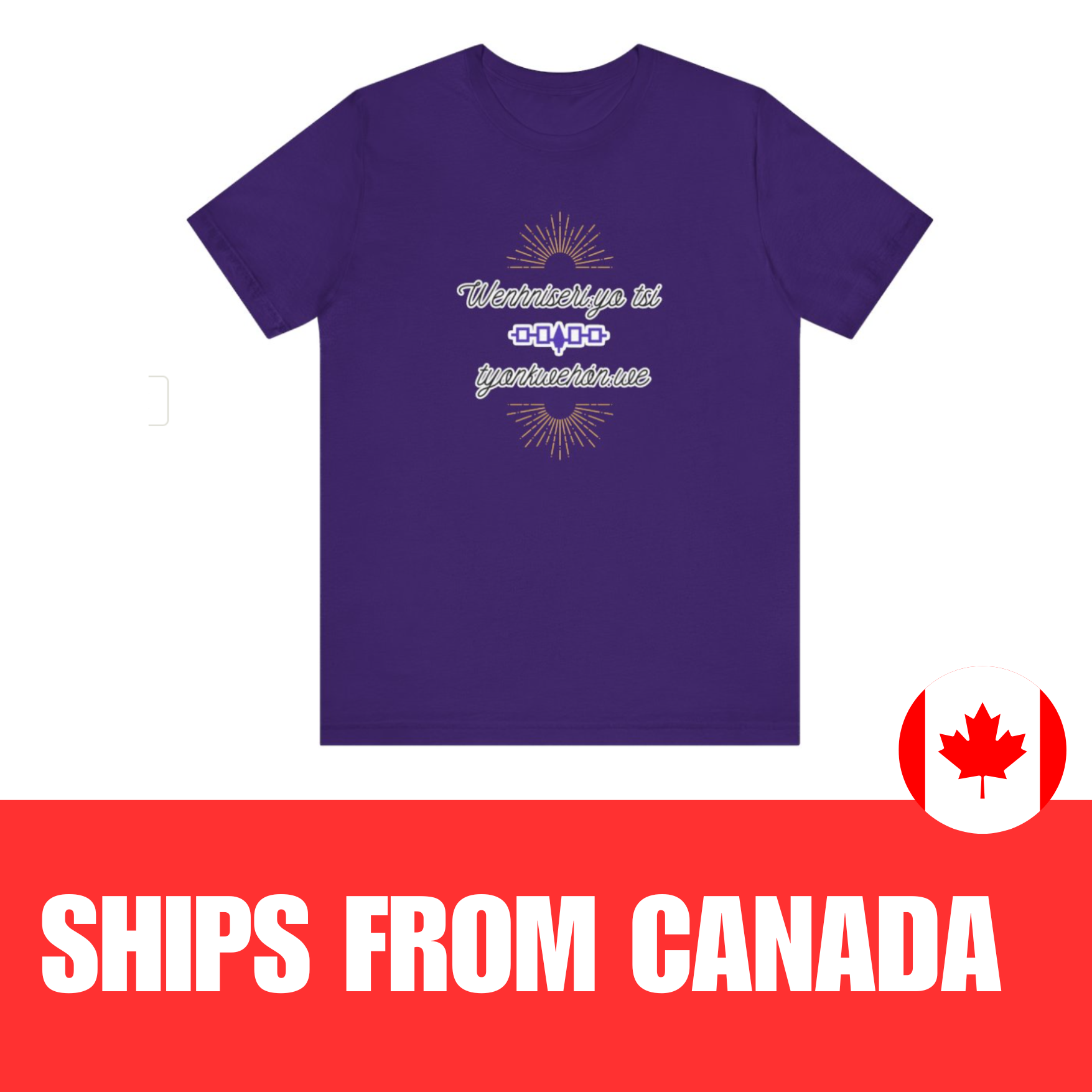 Mohawk Language Unisex Tee / T-Shirt - Wenhniseriyo tsi tyonkwehonwe (Its a good day to be Indigenous), Gift Idea, Ships from Canada Mohawk Language Unisex Tee / T-Shirt - Wenhniseriyo tsi tyonkwehonwe (Its a good day to be Indigenous), Gift Idea, Ships from Canada