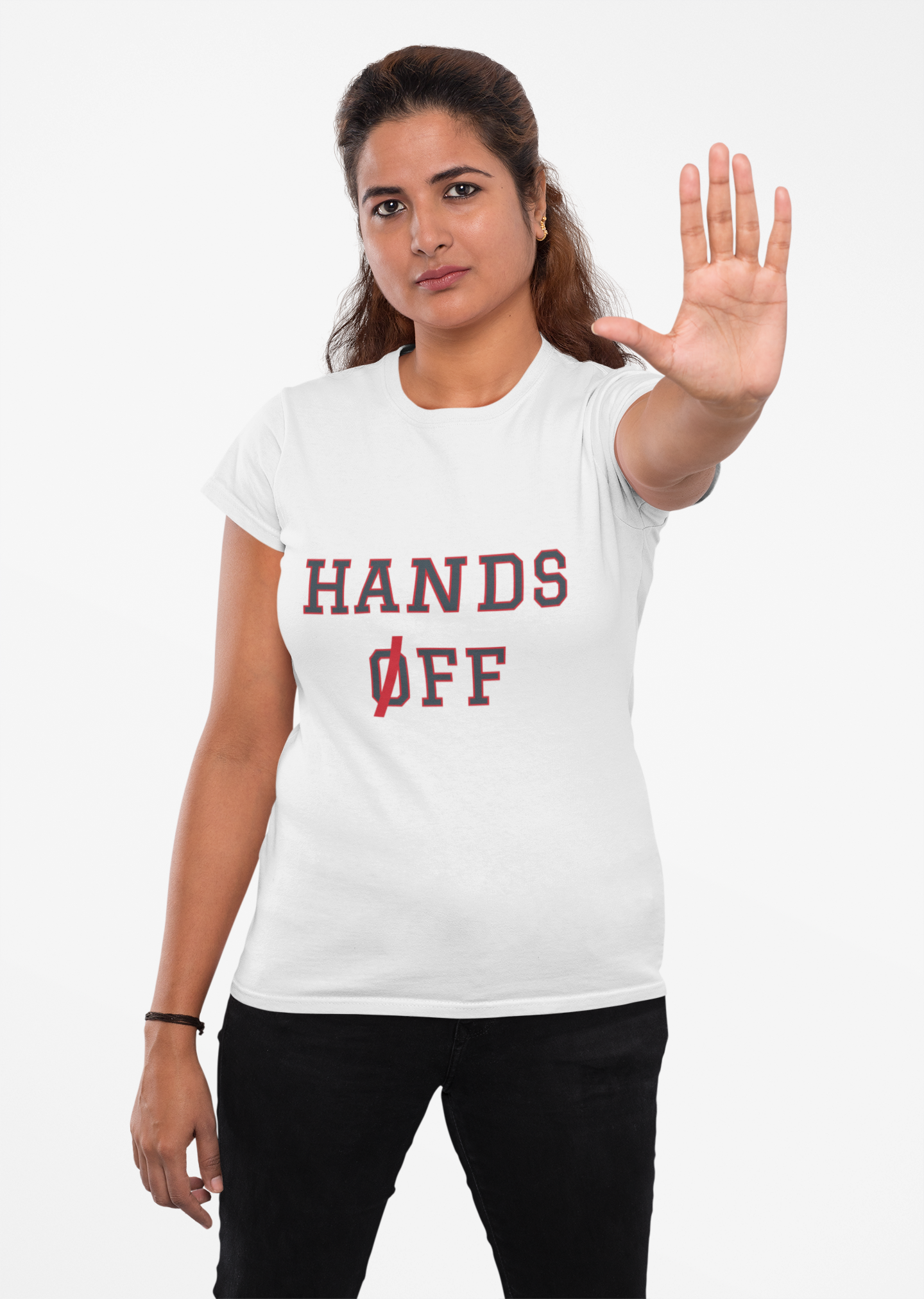 'Hands Off' Graphic Unisex T-Shirt product thumbnail image 'Hands Off' Graphic Unisex T-Shirt product thumbnail image