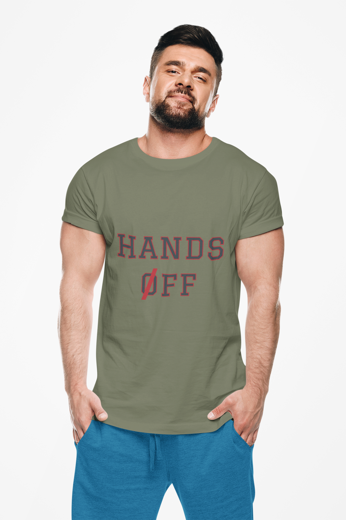 'Hands Off' Graphic Unisex T-Shirt product thumbnail image