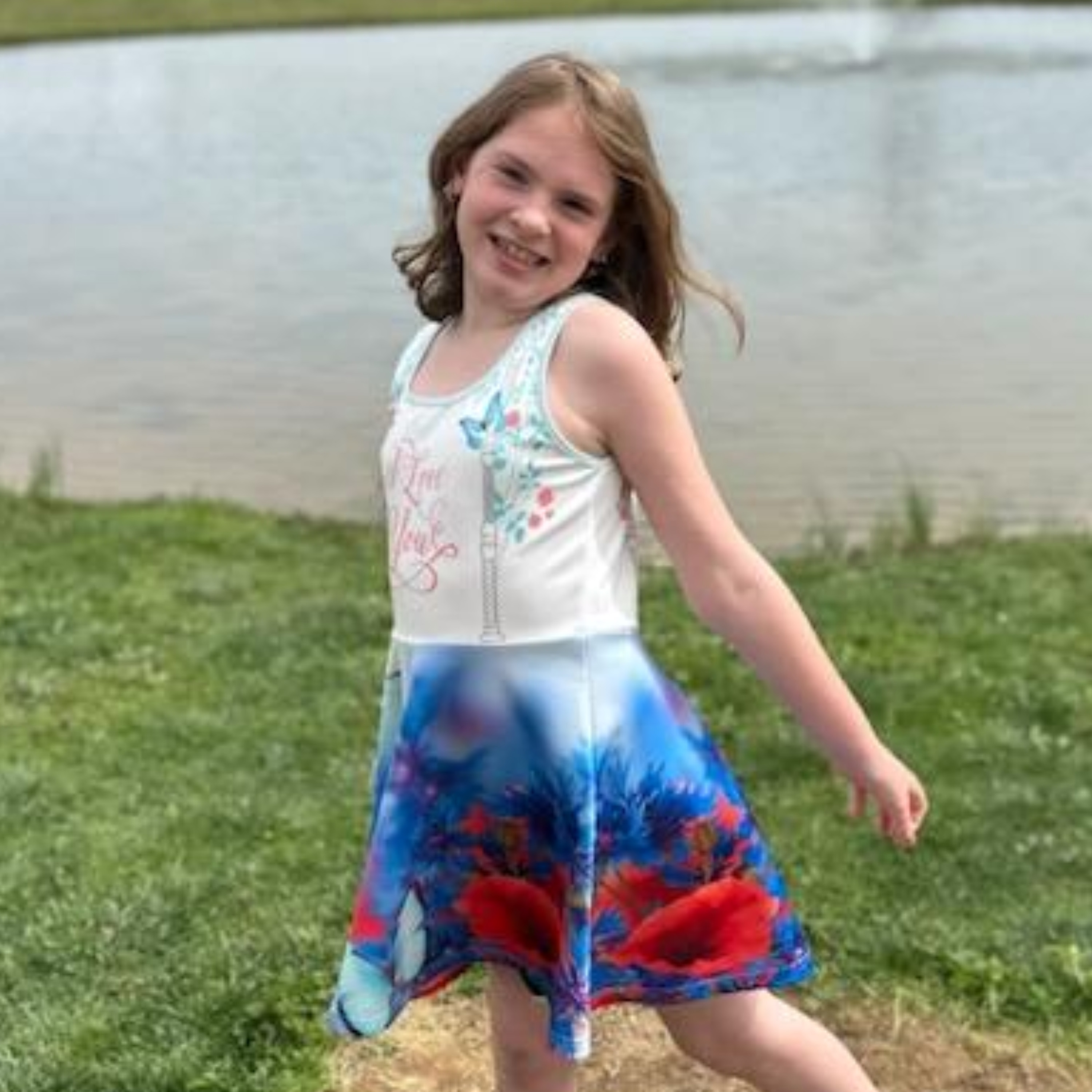 Girl's Sundress Butterfly Garden product thumbnail image Girl's Sundress Butterfly Garden product thumbnail image