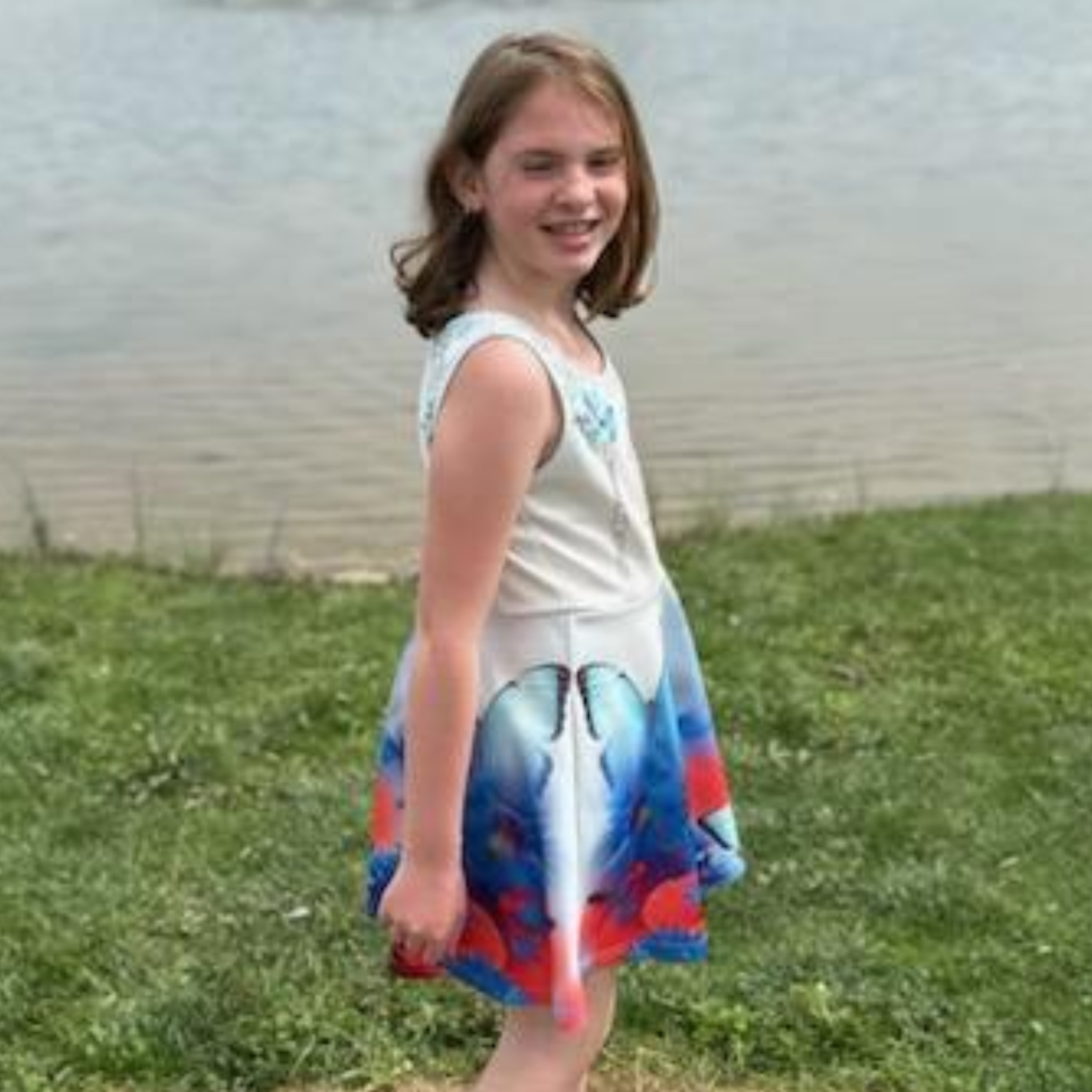 Girl's Sundress Butterfly Garden product thumbnail image Girl's Sundress Butterfly Garden product thumbnail image