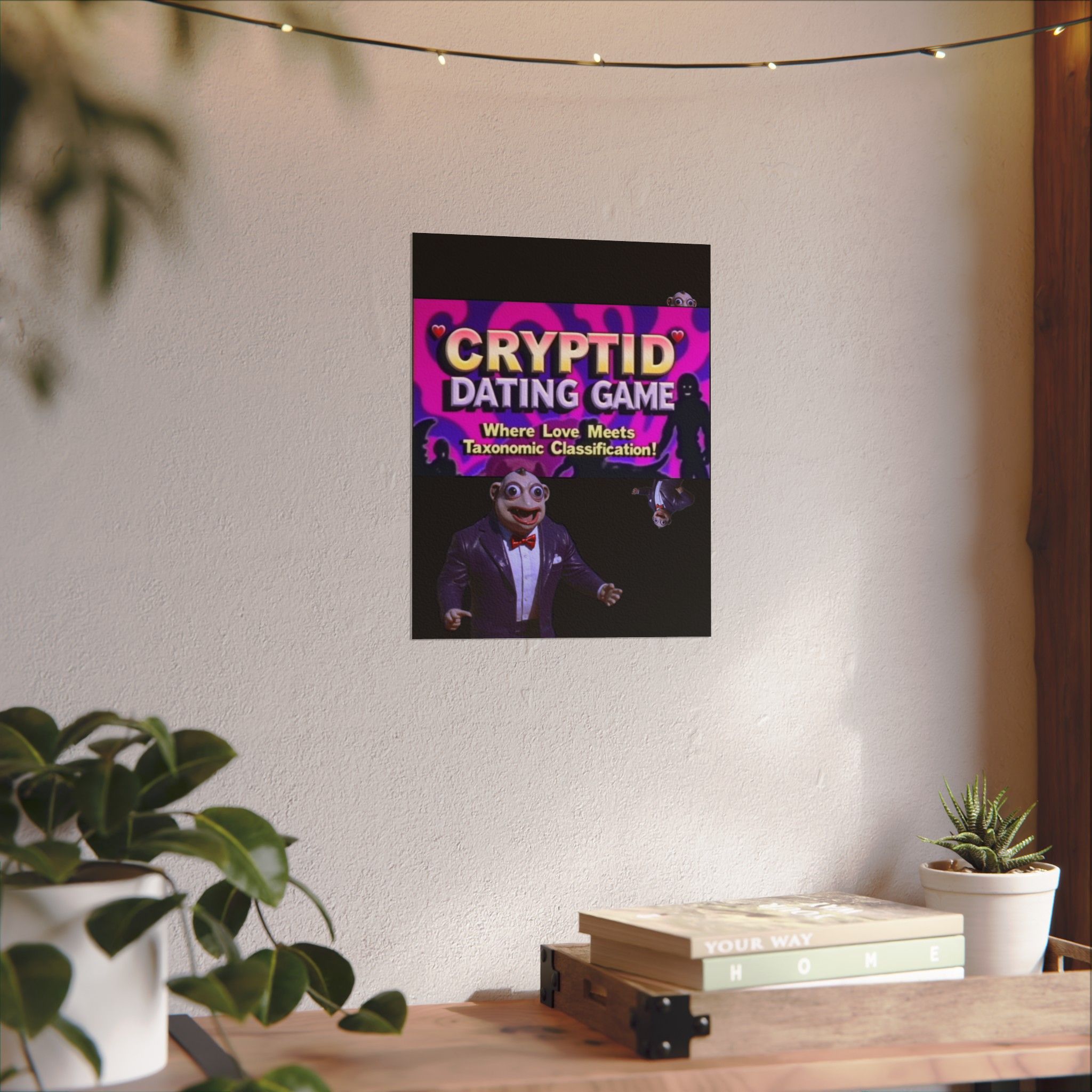 Matte Posters-Cryptid Dating Game, Fun Wall Art, Unique Home Decor, Perfect Gift for Gamers, Oddity Lovers product thumbnail image Matte Posters-Cryptid Dating Game, Fun Wall Art, Unique Home Decor, Perfect Gift for Gamers, Oddity Lovers product thumbnail image