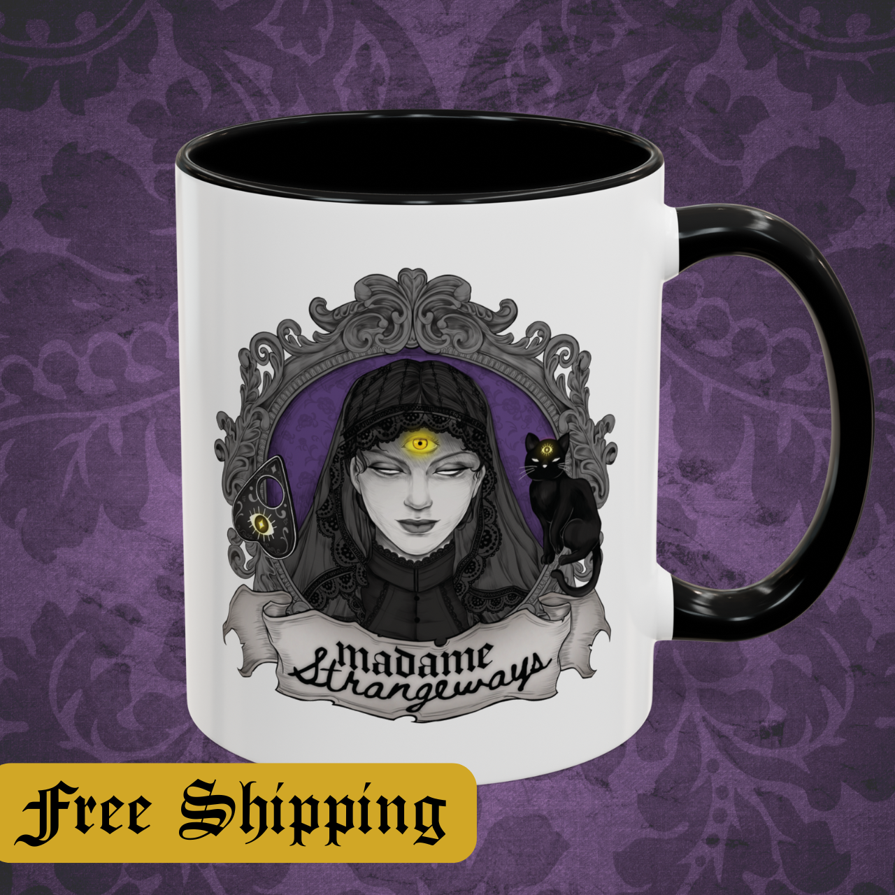 Coffee Mug with accent handle - 11oz or 15oz (smol or Large) - Cover Art Coffee Mug with accent handle - 11oz or 15oz (smol or Large) - Cover Art