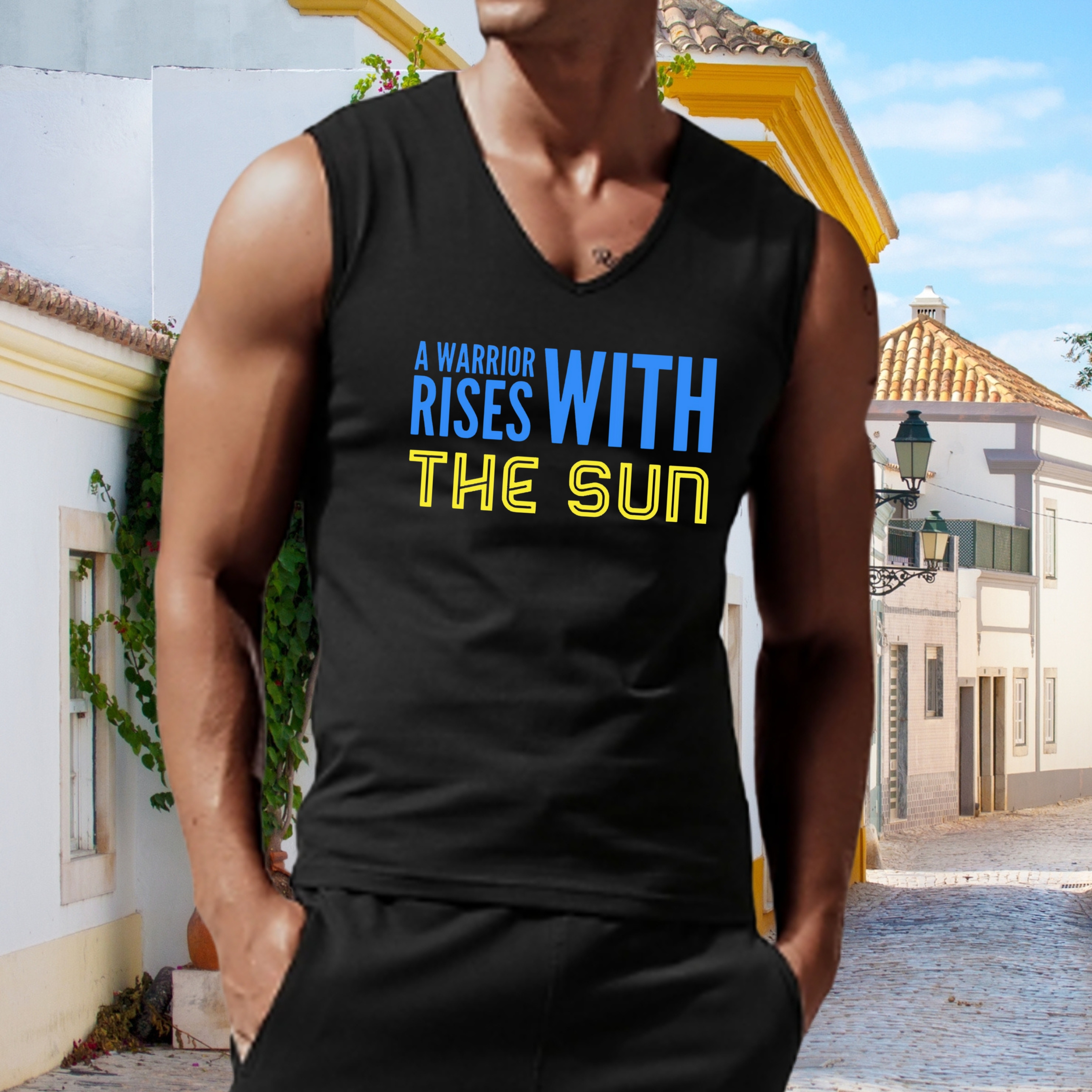 A Warrior Rises With the Sun Tank Top A Warrior Rises With the Sun Tank Top