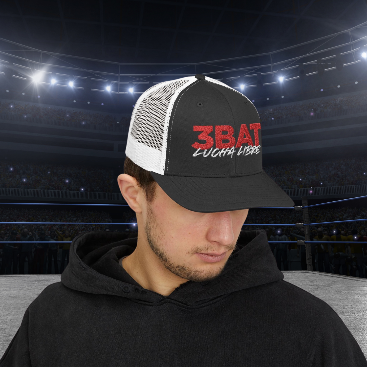 3Bat Lucha Libre Snapback Trucker Cap  product thumbnail image