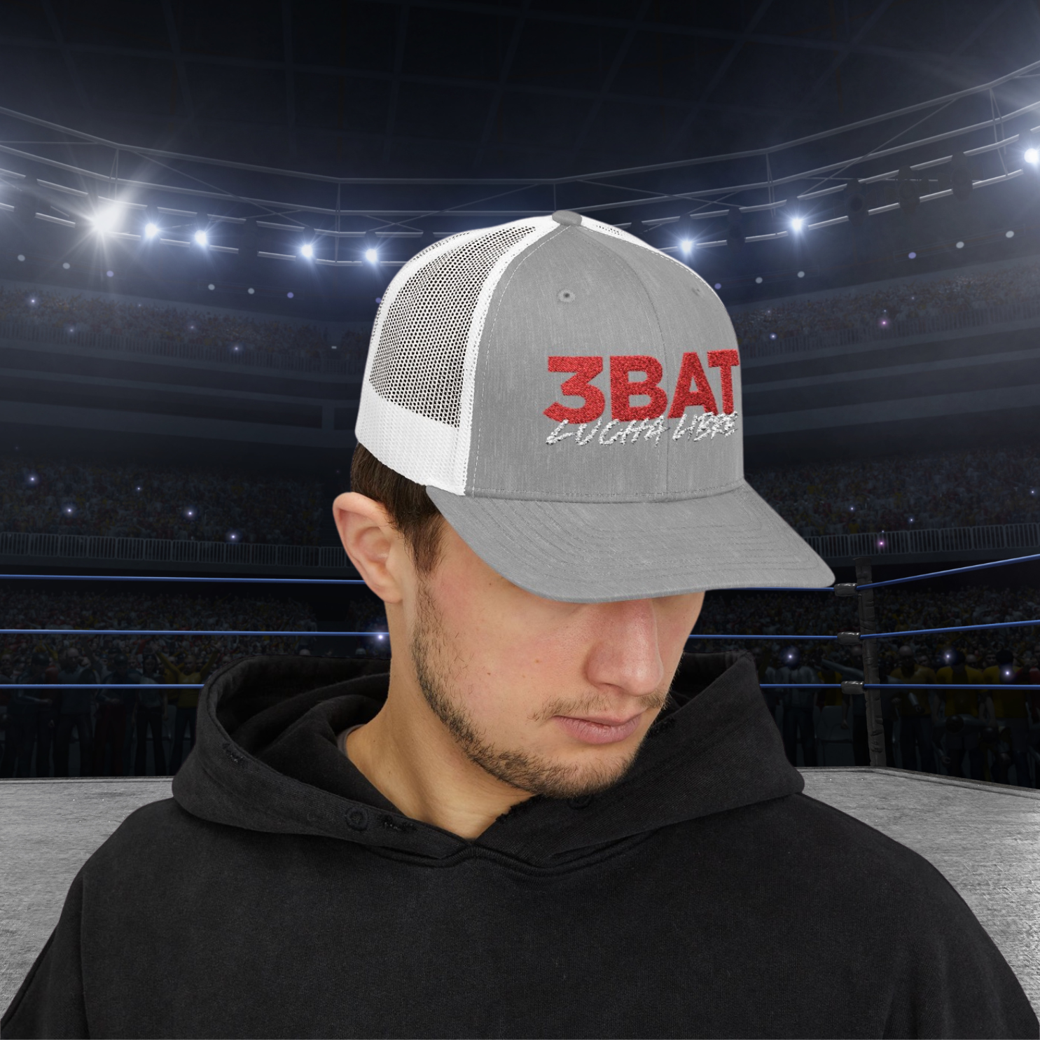 3Bat Lucha Libre Snapback Trucker Cap  product thumbnail image