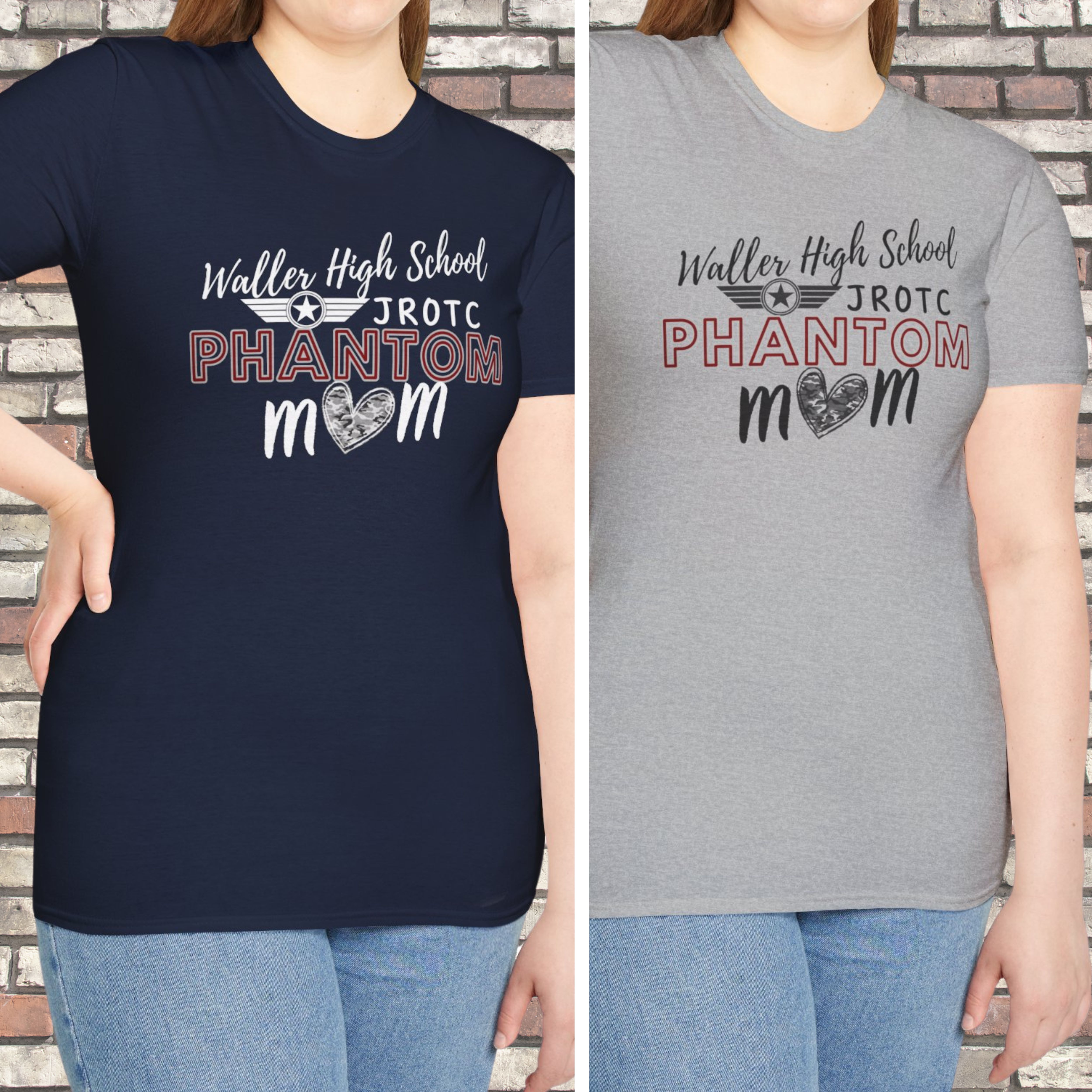 Waller High School JROTC Phantom Mom T-Shirt - Unisex Softstyle Tee