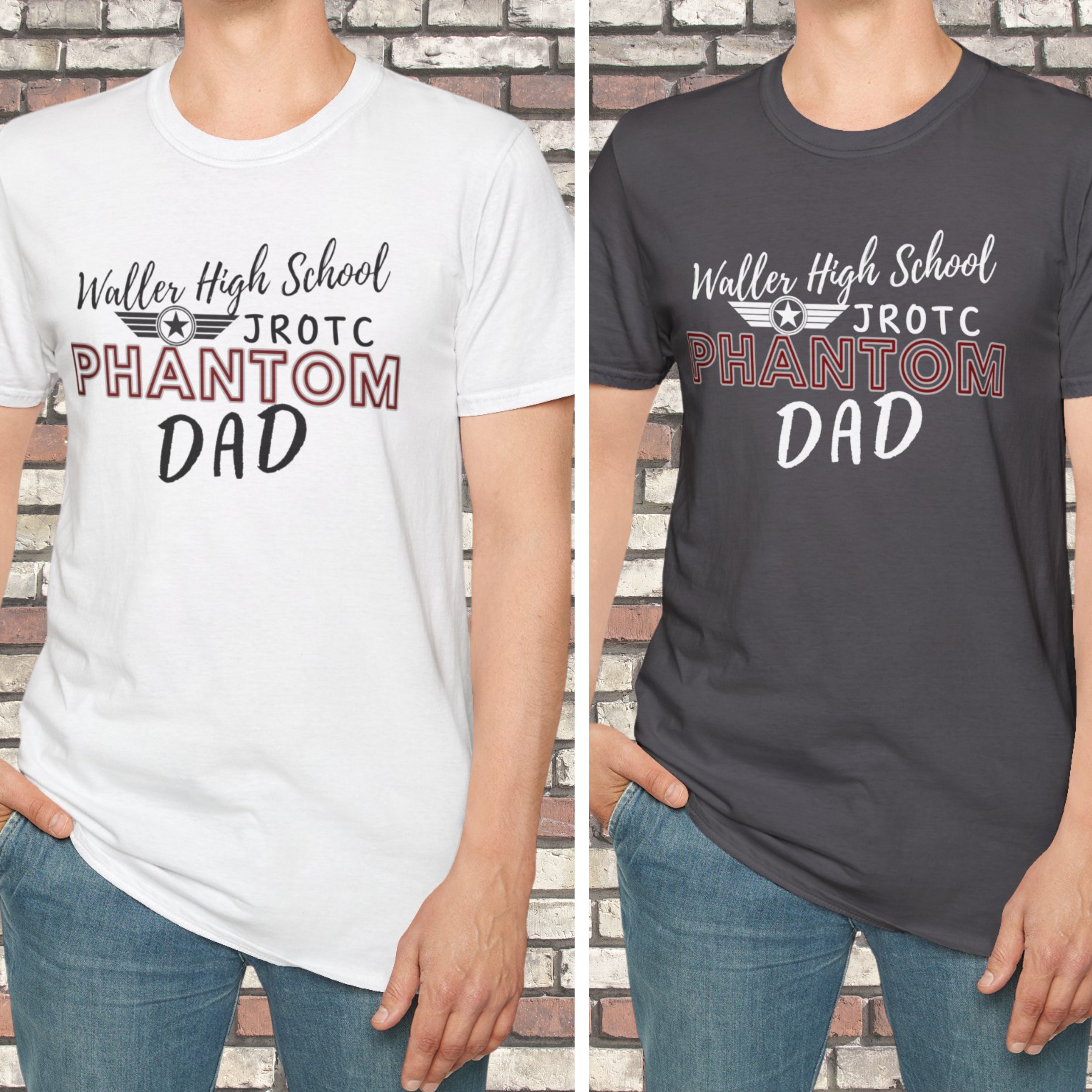 Waller High School JROTC Phantom Dad T-Shirt - Unisex Softstyle Tee