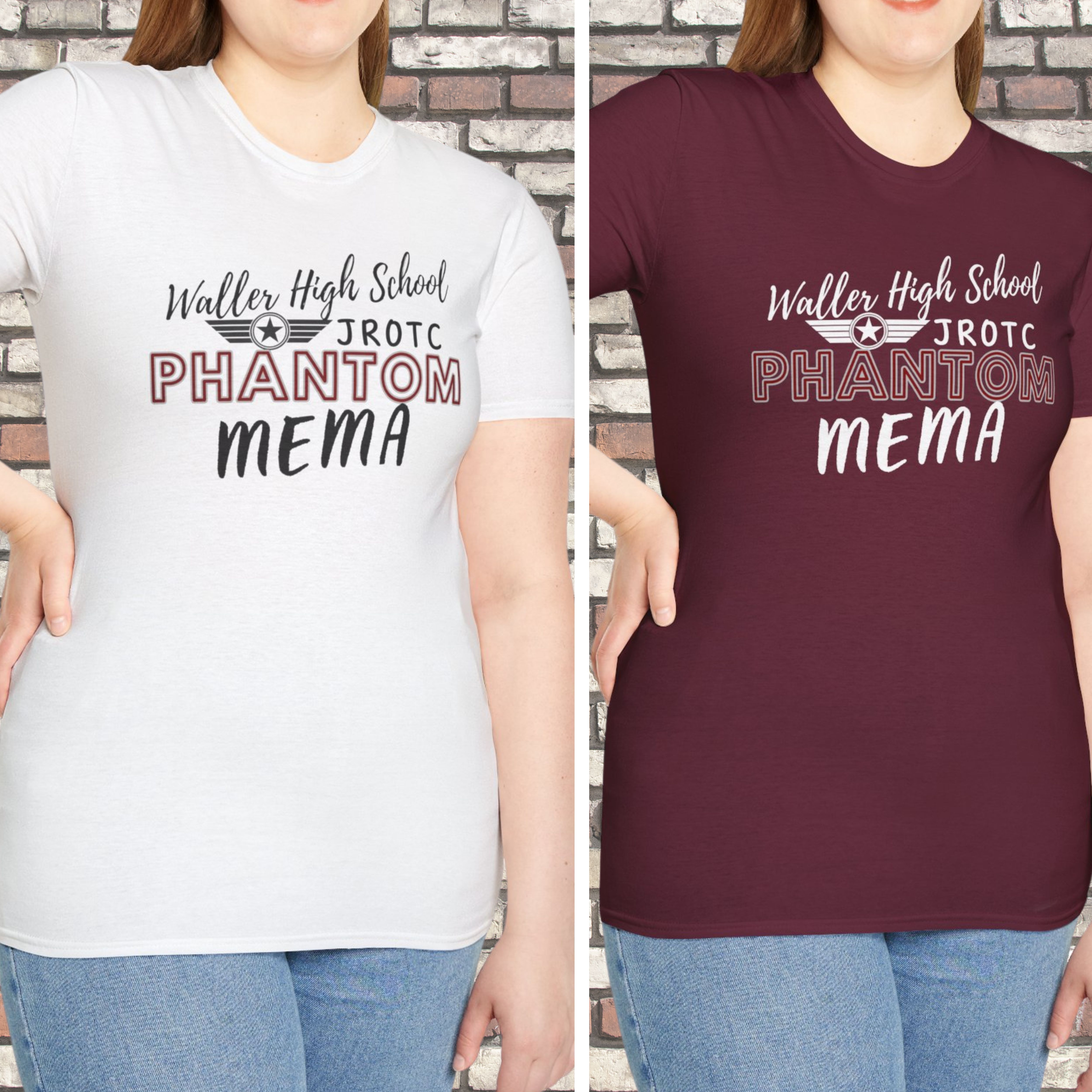 Waller High School JROTC Phantom MemaT-Shirt - Unisex Softstyle Tee