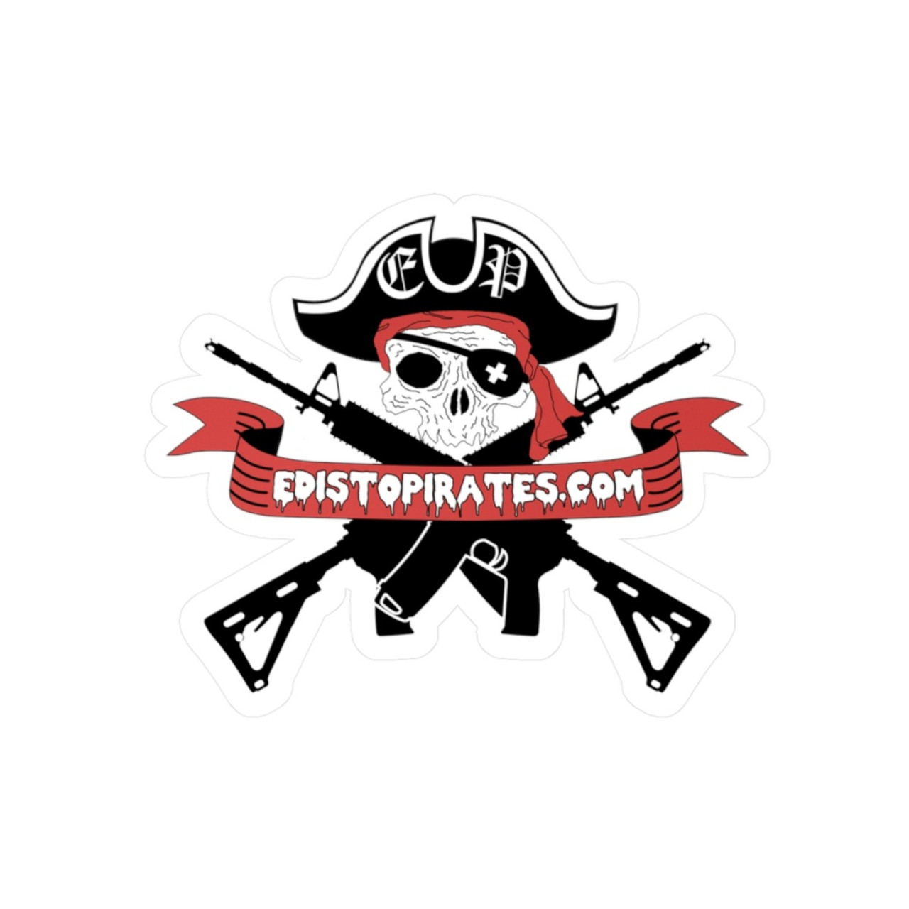 Edisto Pirates Logo - Kiss-Cut Vinyl Decals product thumbnail image Edisto Pirates Logo - Kiss-Cut Vinyl Decals product thumbnail image