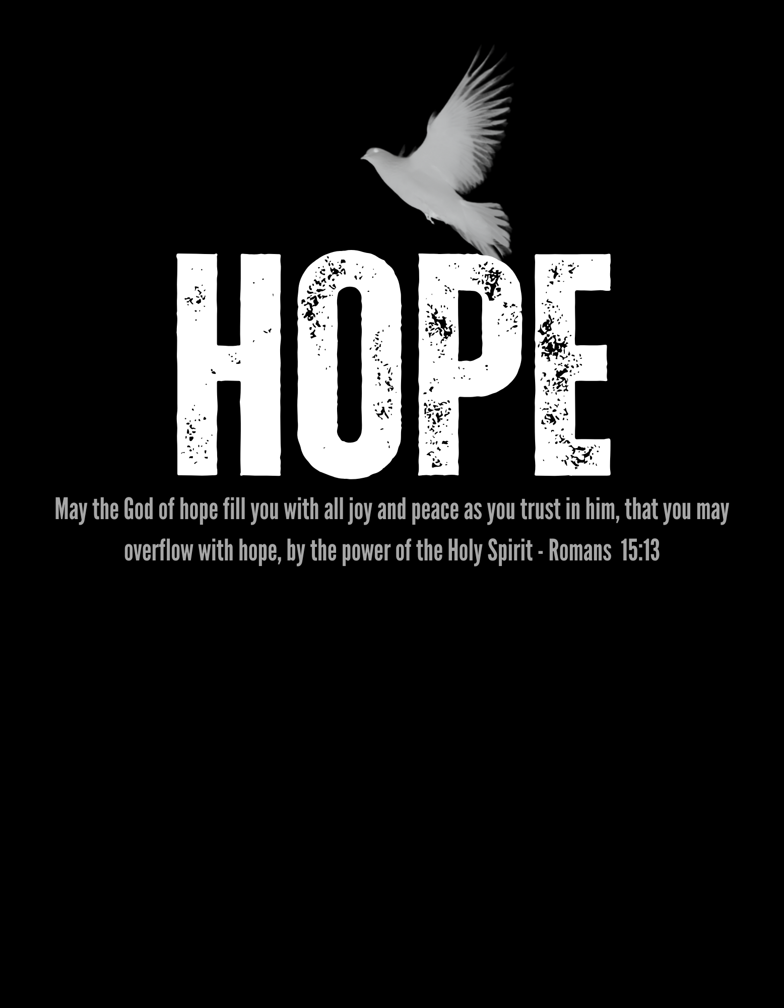 Hope Inspirational Tee - Romans 15:13 Hope Inspirational Tee - Romans 15:13