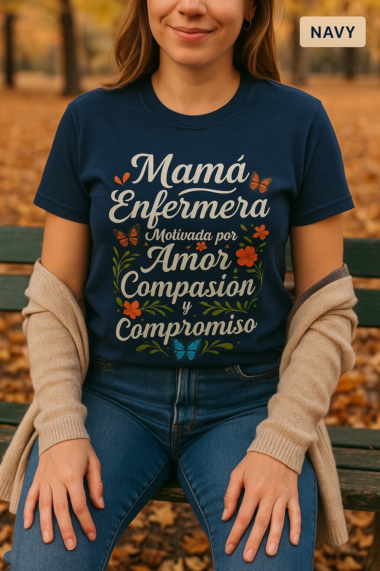 Mamá Enfermera T-Shirt, Mother Nurse, Love Compassion Commitment, Soft Tee, Inspirational Gift product thumbnail image Mamá Enfermera T-Shirt, Mother Nurse, Love Compassion Commitment, Soft Tee, Inspirational Gift product thumbnail image