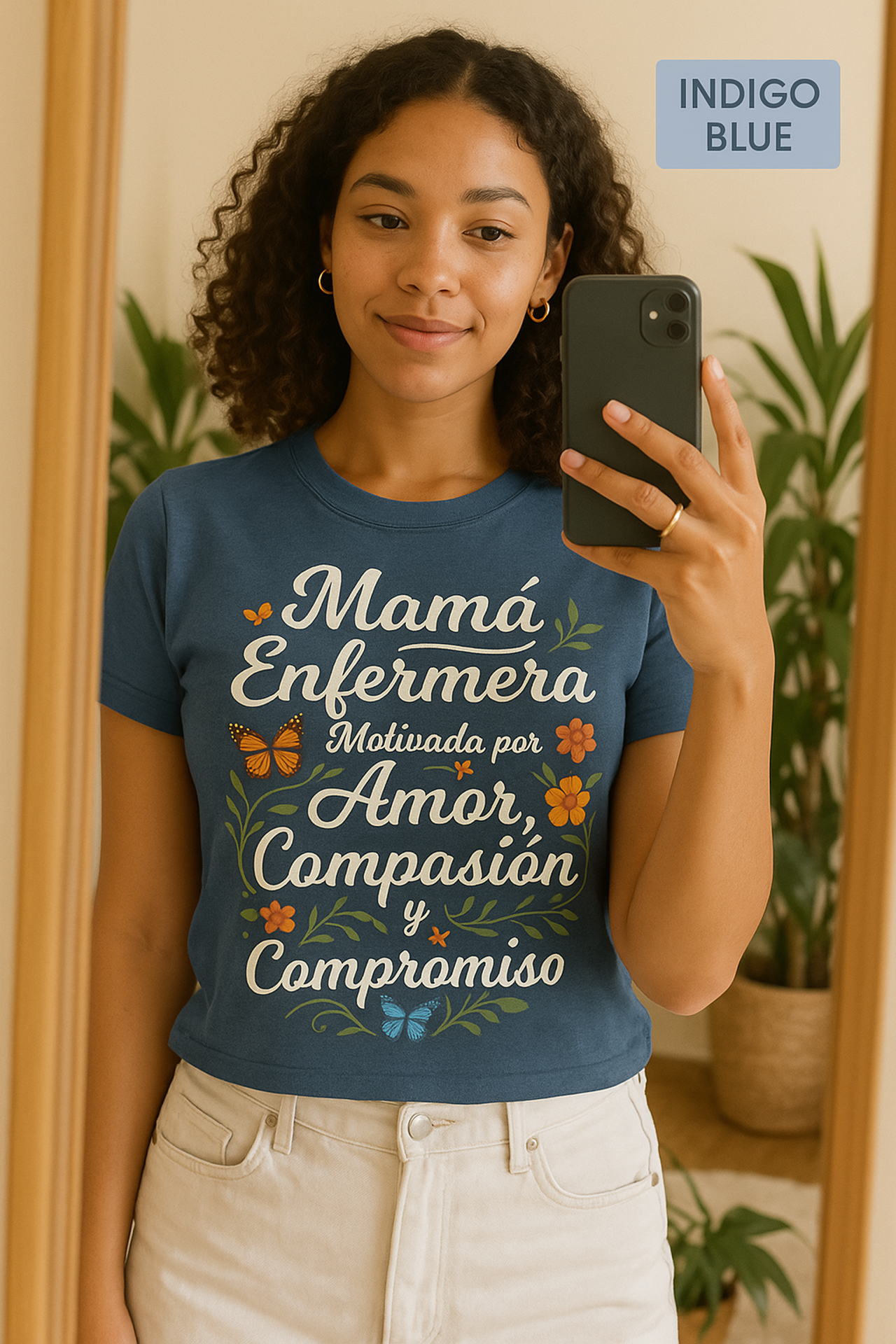 Mamá Enfermera T-Shirt, Mother Nurse, Love Compassion Commitment, Soft Tee, Inspirational Gift product thumbnail image Mamá Enfermera T-Shirt, Mother Nurse, Love Compassion Commitment, Soft Tee, Inspirational Gift product thumbnail image