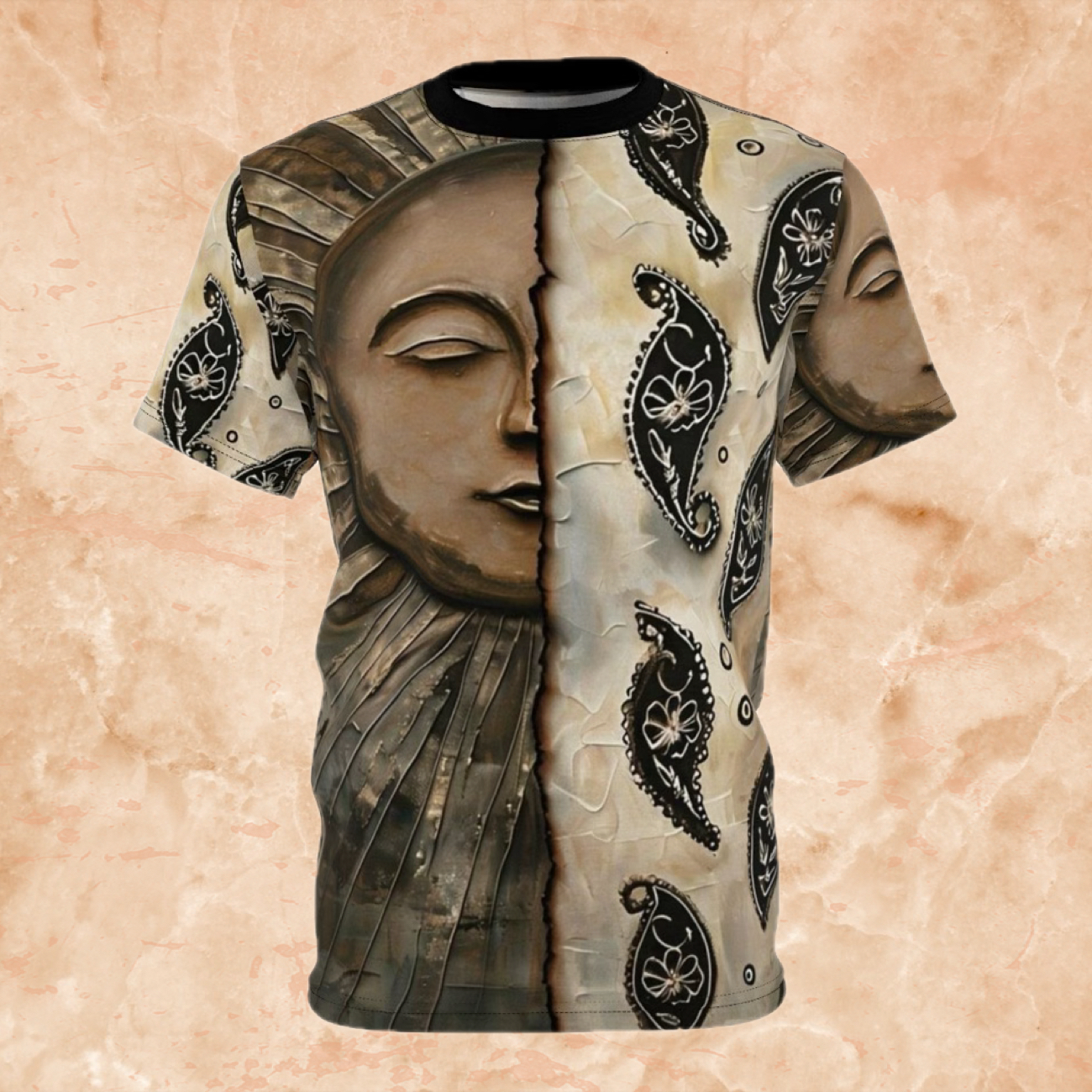 Paisley Rising Sun Graphic Tee, Unisex Tee, Edgy Fashion, Artistic Apparel, Unique Gift for Lovers of Dark Art, Statement Piece Paisley Rising Sun Graphic Tee, Unisex Tee, Edgy Fashion, Artistic Apparel, Unique Gift for Lovers of Dark Art, Statement Piece