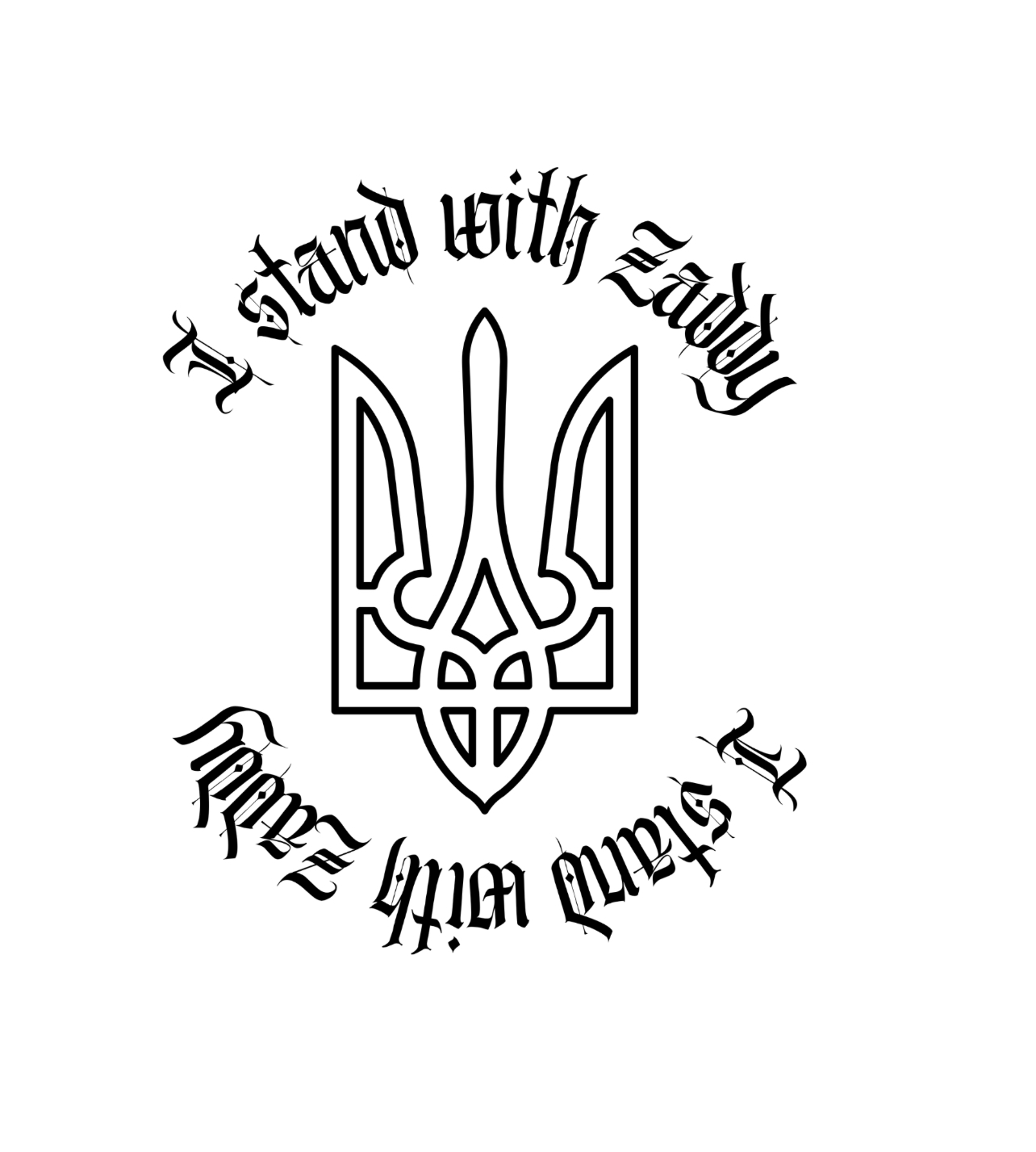 "I Stand With Zaddy" - Unisex Ultra Cotton Long Sleeve Tee product thumbnail image
