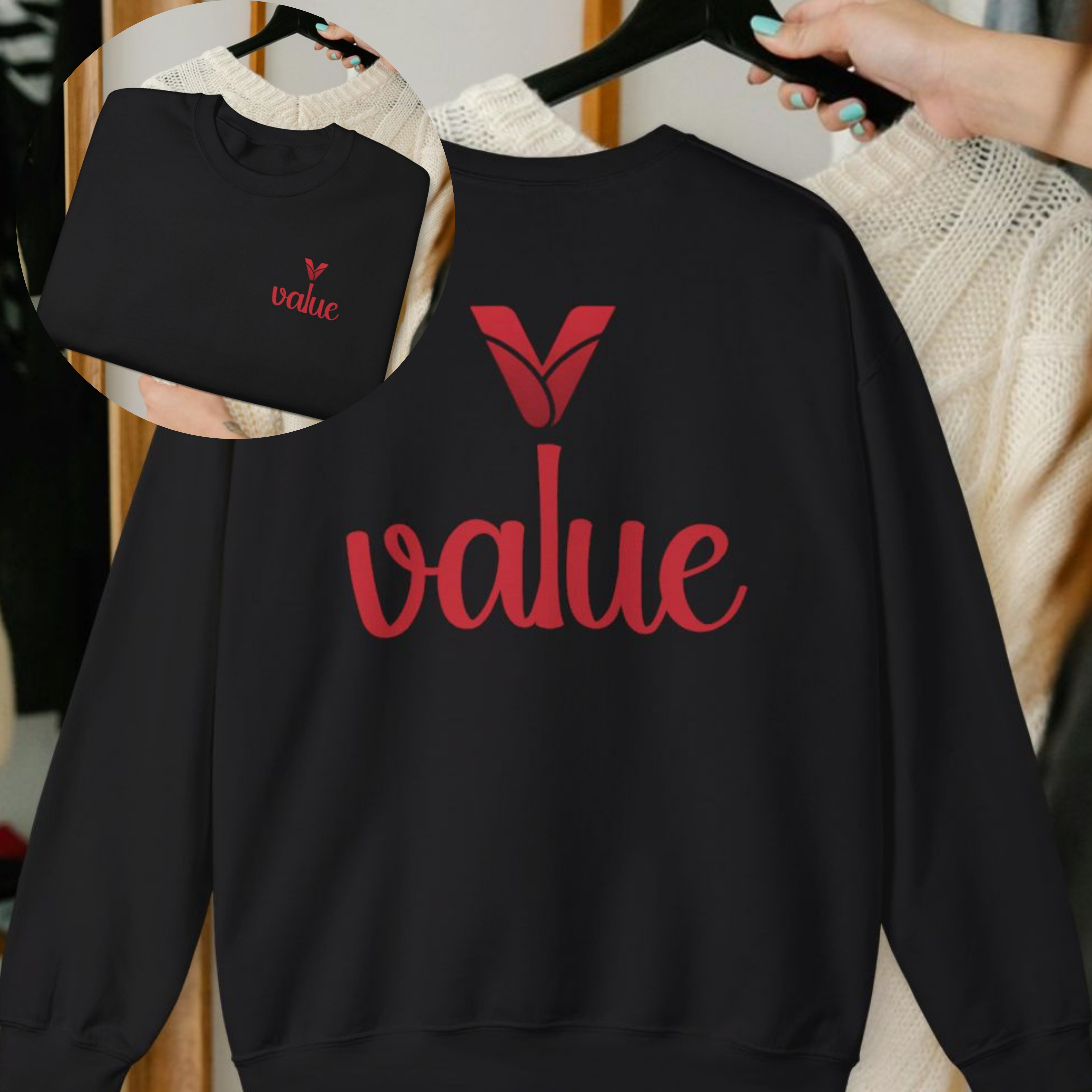 Value Unisex Heavy Blend Crewneck Sweatshirt - Comfortable Casual Wear for Every Occasion product thumbnail image Value Unisex Heavy Blend Crewneck Sweatshirt - Comfortable Casual Wear for Every Occasion product thumbnail image