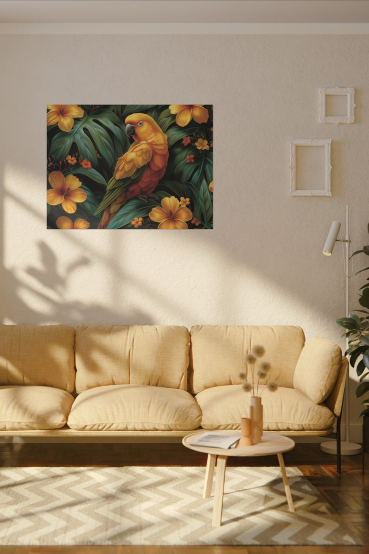 Tropical Jungle Canvas Wall Art Lush Botanical Print for Modern and Boho Home Decor product thumbnail image Tropical Jungle Canvas Wall Art Lush Botanical Print for Modern and Boho Home Decor product thumbnail image