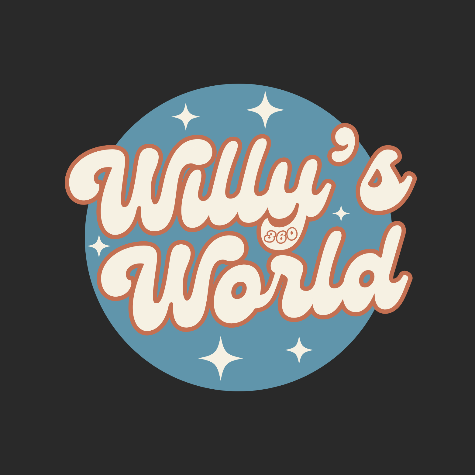 Retro Willy's 360 World - Casual Unisex Cotton Crew Tee product thumbnail image Retro Willy's 360 World - Casual Unisex Cotton Crew Tee product thumbnail image