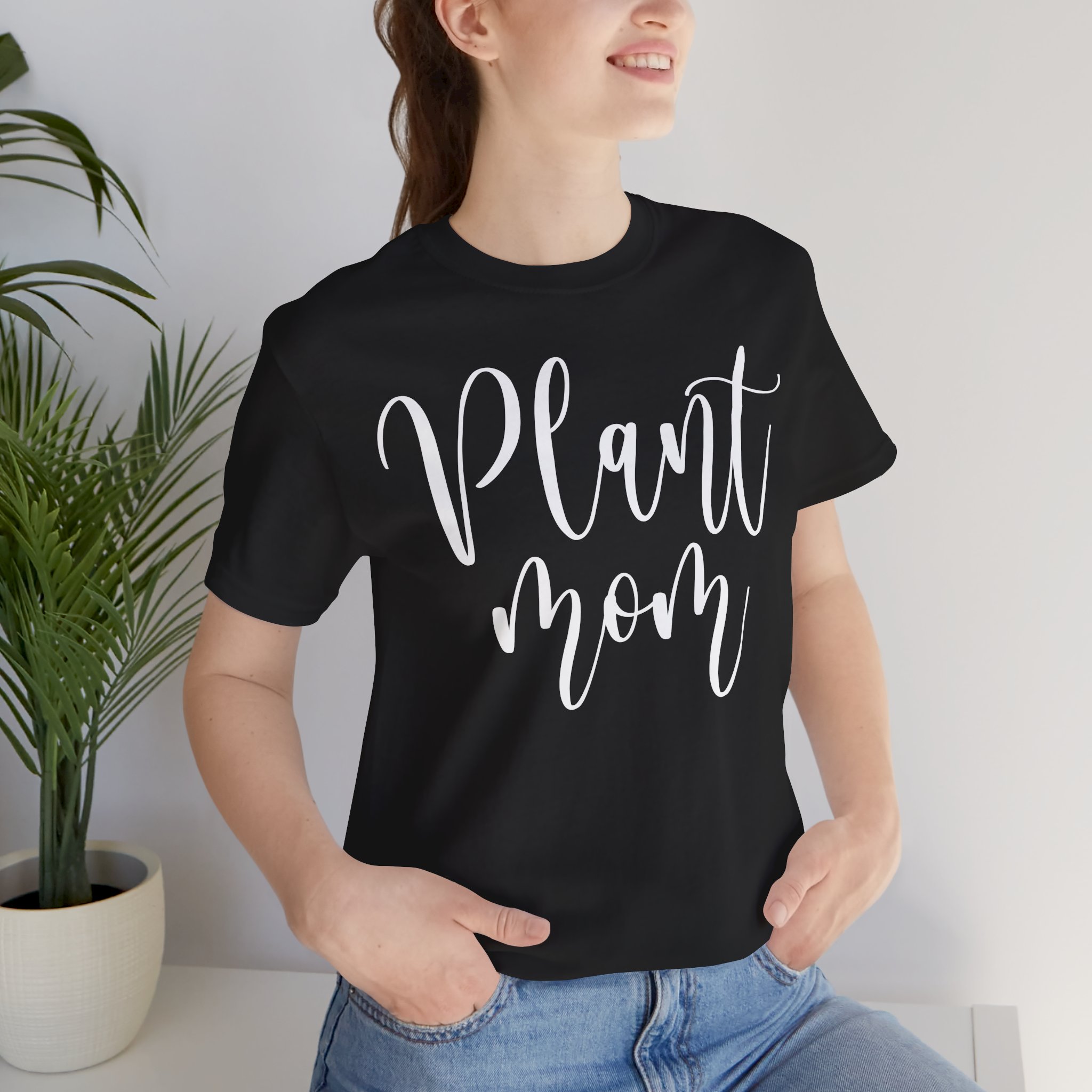 Plant Mom Shirt | Funny Gift for Botanical Babes, Plant Lovers, Plant Parents, Garden Queens and Garden Moms | Botanical Cotton Tee | Soft Unisex T-Shirt for Mother's Day, Birthdays, Special Occasions or Self-Care | Trendy Plantcore Fashion Tee product thumbnail image Plant Mom Shirt | Funny Gift for Botanical Babes, Plant Lovers, Plant Parents, Garden Queens and Garden Moms | Botanical Cotton Tee | Soft Unisex T-Shirt for Mother's Day, Birthdays, Special Occasions or Self-Care | Trendy Plantcore Fashion Tee product thumbnail image
