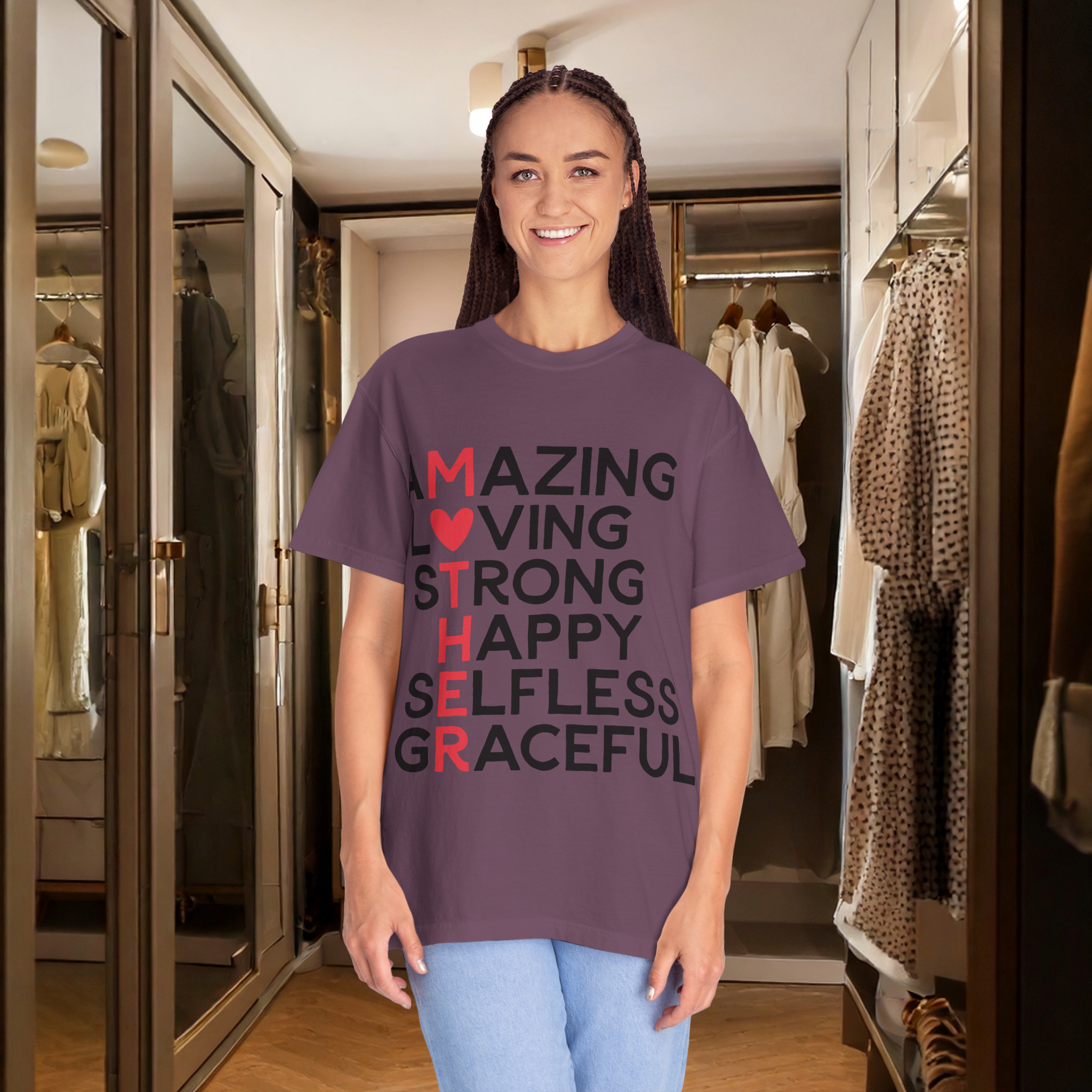 Mother's Day Inspirational T-Shirt - Amazing Loving Strong Selfless Graceful product thumbnail image Mother's Day Inspirational T-Shirt - Amazing Loving Strong Selfless Graceful product thumbnail image