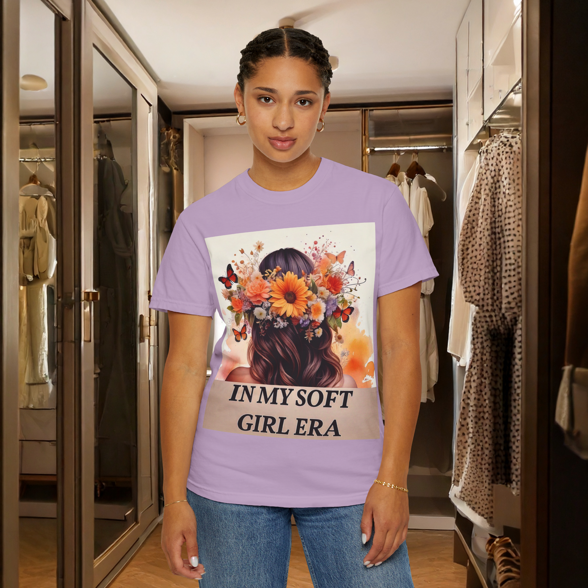 In My Soft Girl Era Tee | Comfort ColorsĀ® Unisex Shirt | Floral Butterfly Graphic T-Shirt | Y2K Pastel Aesthetic | TikTok Viral Self Love Top Gift | Vintage Vibes Tee | Coquette Girlie Style | Cottagecore Softie Shirt | Emotional Support Outfit | Vibes product thumbnail image In My Soft Girl Era Tee | Comfort ColorsĀ® Unisex Shirt | Floral Butterfly Graphic T-Shirt | Y2K Pastel Aesthetic | TikTok Viral Self Love Top Gift | Vintage Vibes Tee | Coquette Girlie Style | Cottagecore Softie Shirt | Emotional Support Outfit | Vibes product thumbnail image