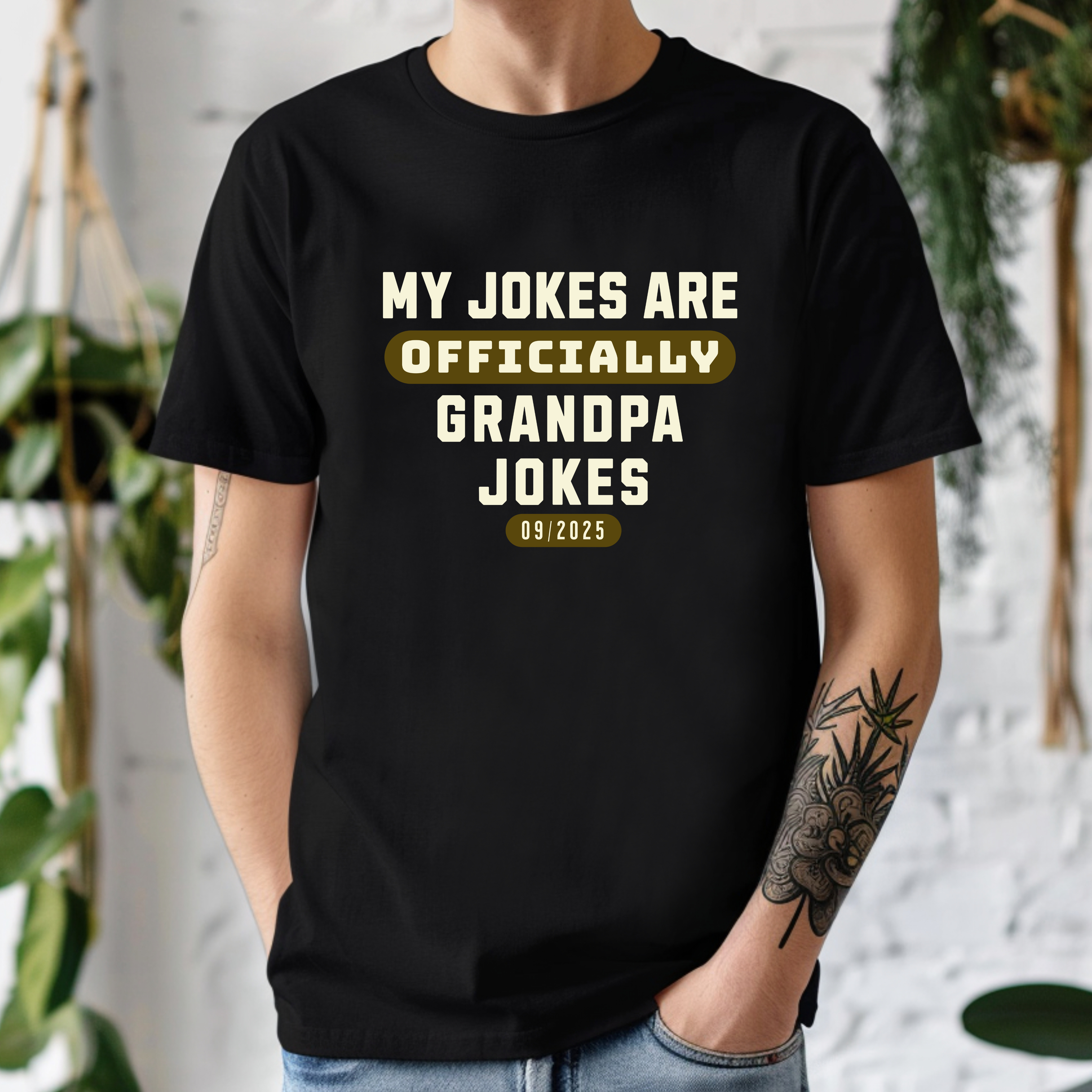 My Jokes Officially Dad Jokes T-Shirt ,New Grandpa Tee, Pregnancy Announcement Gift, Humorous Family Shirt, Father's Day product thumbnail image My Jokes Officially Dad Jokes T-Shirt ,New Grandpa Tee, Pregnancy Announcement Gift, Humorous Family Shirt, Father's Day product thumbnail image