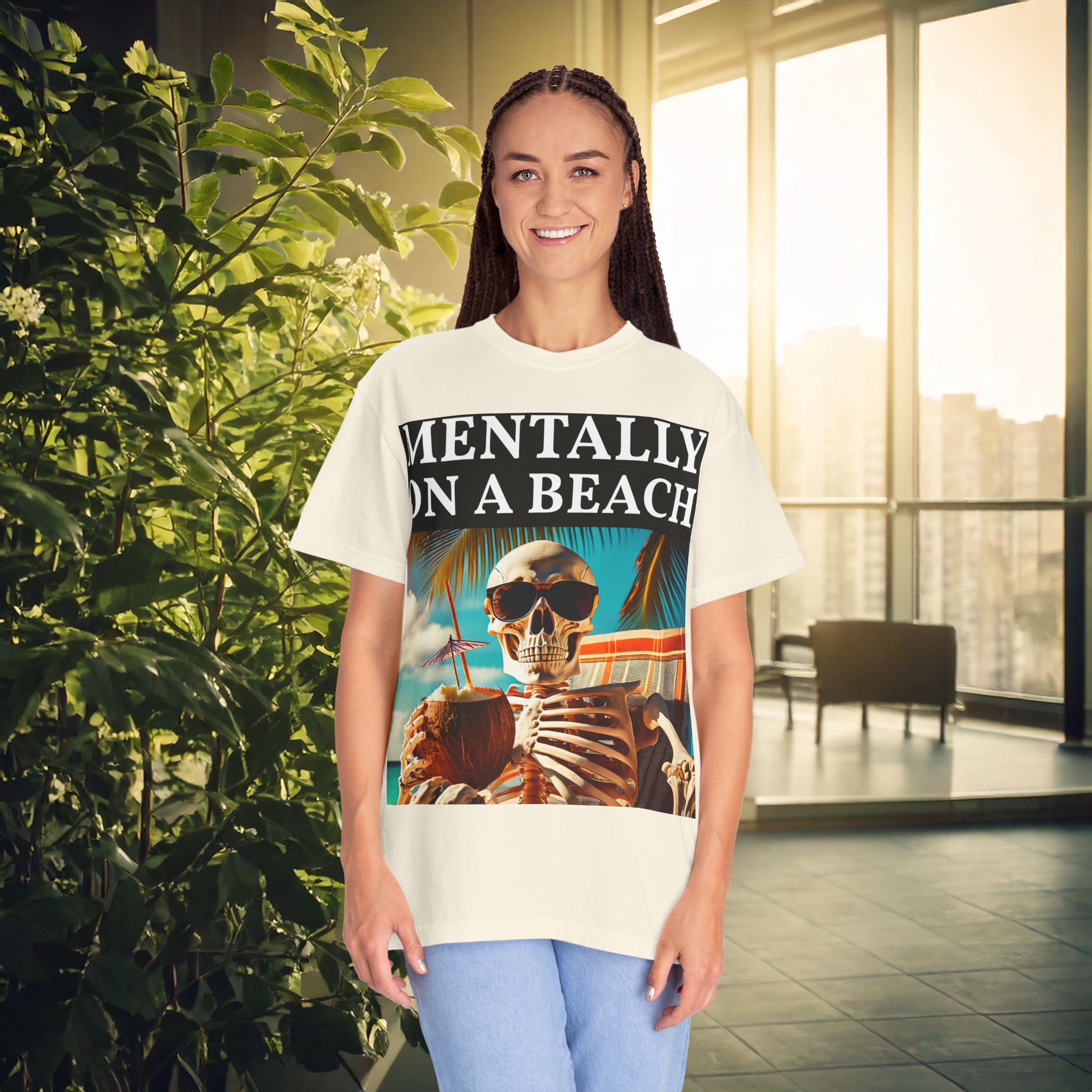 Mentally on a Beach | Comfort ColorsĀ® Garment-Dyed T-Shirt | Funny Vacation Tee, Tropical Skeleton Shirt, Summer Vibes, Beach Lover Gift product thumbnail image Mentally on a Beach | Comfort ColorsĀ® Garment-Dyed T-Shirt | Funny Vacation Tee, Tropical Skeleton Shirt, Summer Vibes, Beach Lover Gift product thumbnail image