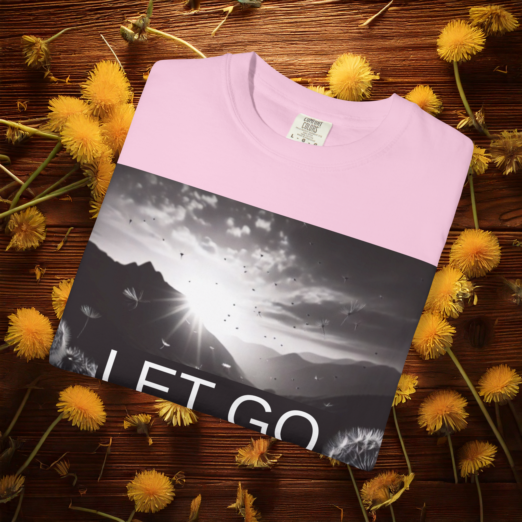 Let Go Comfort Colors T-Shirt | Black & White Nature Graphic Tee | Sustainable Unisex Garment-Dyed Shirt | TikTok Viral Mindset Tee | Minimalist Self Growth Shirt | Soft Aesthetic Fit | Healing Energy Vibes | Spiritual Awakening Outfit | Cotton Streetwear product thumbnail image Let Go Comfort Colors T-Shirt | Black & White Nature Graphic Tee | Sustainable Unisex Garment-Dyed Shirt | TikTok Viral Mindset Tee | Minimalist Self Growth Shirt | Soft Aesthetic Fit | Healing Energy Vibes | Spiritual Awakening Outfit | Cotton Streetwear product thumbnail image