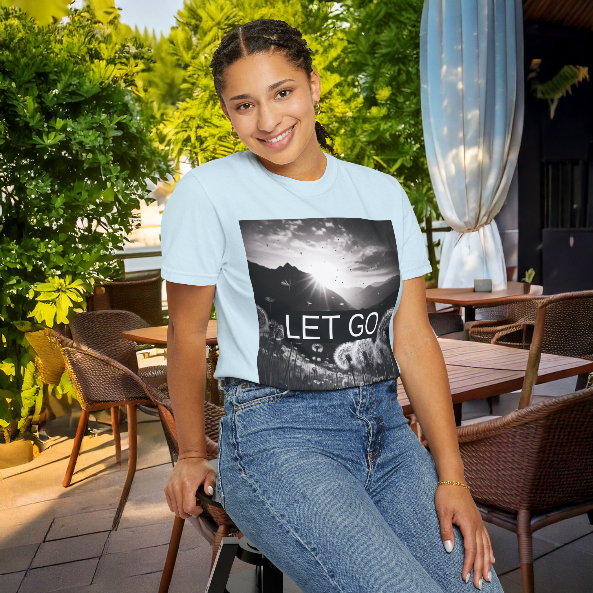 Let Go Comfort Colors T-Shirt | Black & White Nature Graphic Tee | Sustainable Unisex Garment-Dyed Shirt | TikTok Viral Mindset Tee | Minimalist Self Growth Shirt | Soft Aesthetic Fit | Healing Energy Vibes | Spiritual Awakening Outfit | Cotton Streetwear product thumbnail image Let Go Comfort Colors T-Shirt | Black & White Nature Graphic Tee | Sustainable Unisex Garment-Dyed Shirt | TikTok Viral Mindset Tee | Minimalist Self Growth Shirt | Soft Aesthetic Fit | Healing Energy Vibes | Spiritual Awakening Outfit | Cotton Streetwear product thumbnail image