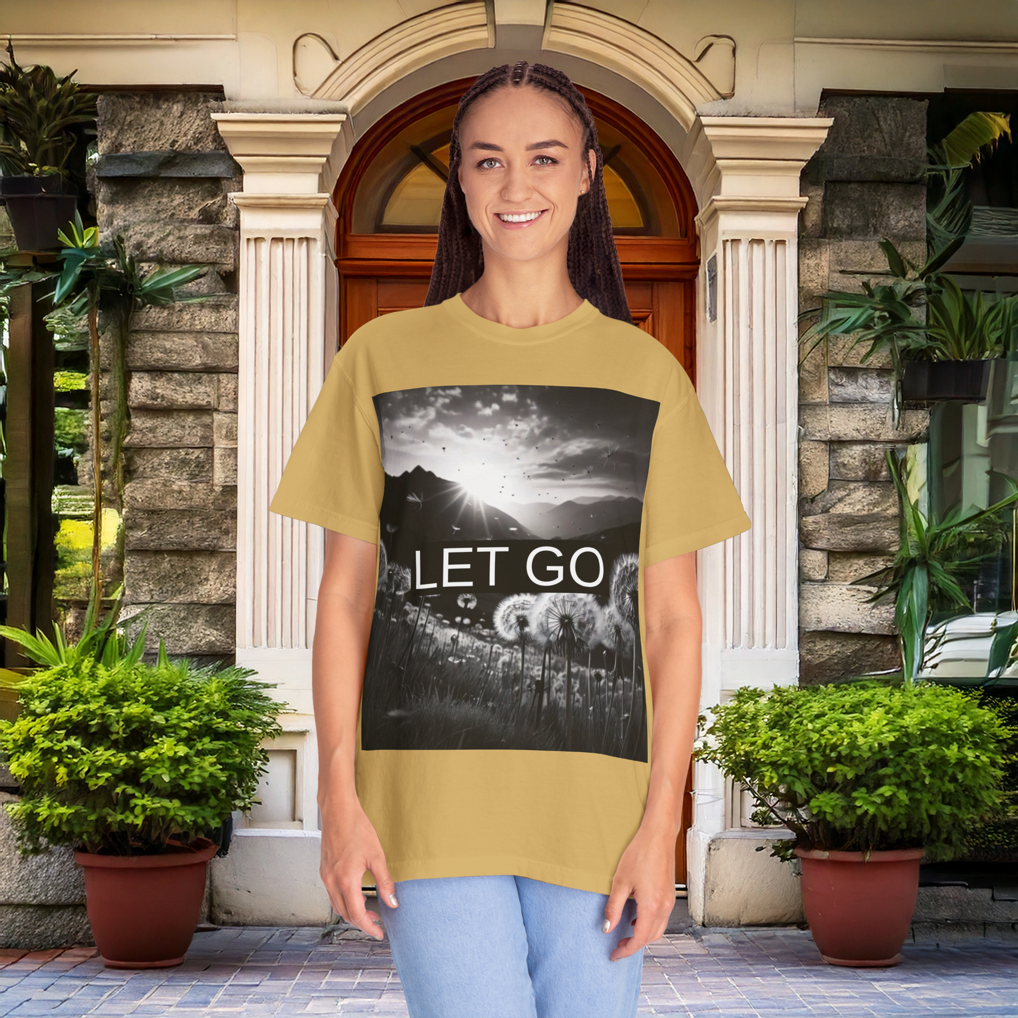 Let Go Comfort Colors T-Shirt | Black & White Nature Graphic Tee | Sustainable Unisex Garment-Dyed Shirt | TikTok Viral Mindset Tee | Minimalist Self Growth Shirt | Soft Aesthetic Fit | Healing Energy Vibes | Spiritual Awakening Outfit | Cotton Streetwear product thumbnail image Let Go Comfort Colors T-Shirt | Black & White Nature Graphic Tee | Sustainable Unisex Garment-Dyed Shirt | TikTok Viral Mindset Tee | Minimalist Self Growth Shirt | Soft Aesthetic Fit | Healing Energy Vibes | Spiritual Awakening Outfit | Cotton Streetwear product thumbnail image
