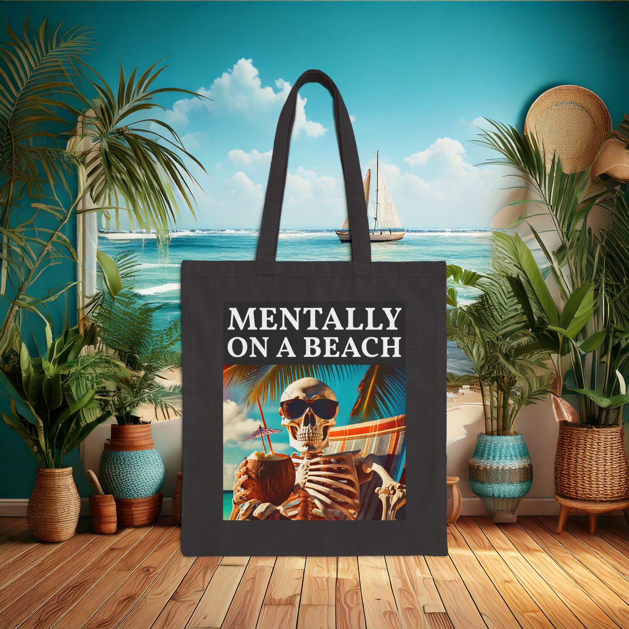 Mentally on a Beach Tote Bag | Funny Canvas Tote for Summer | Eco-Friendly Reusable Bag | Coastal Aesthetic Vibes | Cute Beach Girl Travel Gift | TikTok Viral Tote | Reusable Bag | Ocean Dreaming Tote | Everyday Beach Babe Bag | Coastal Cowgirl product thumbnail image Mentally on a Beach Tote Bag | Funny Canvas Tote for Summer | Eco-Friendly Reusable Bag | Coastal Aesthetic Vibes | Cute Beach Girl Travel Gift | TikTok Viral Tote | Reusable Bag | Ocean Dreaming Tote | Everyday Beach Babe Bag | Coastal Cowgirl product thumbnail image