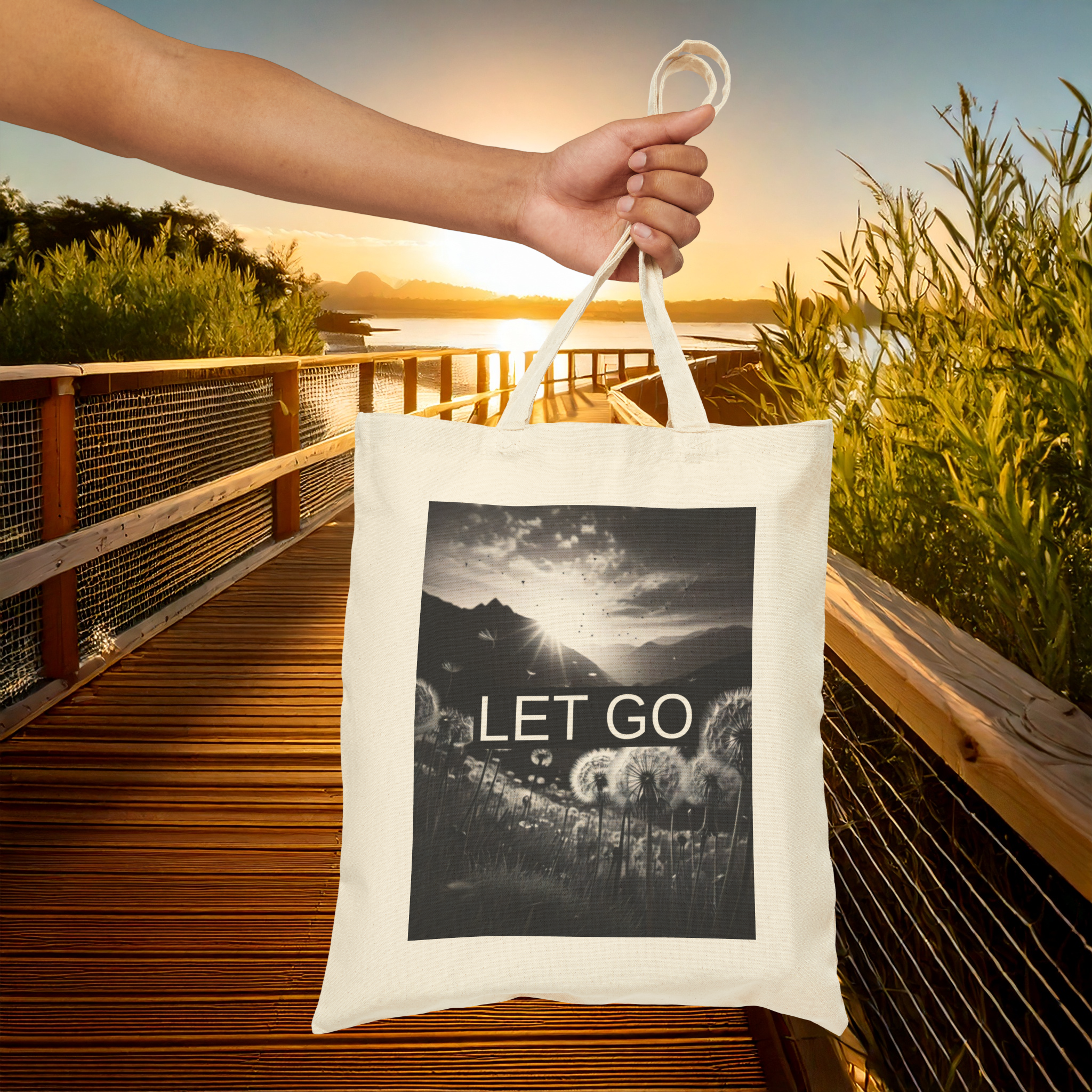 Let Go Tote Bag | Inspirational Quote Canvas Tote | Eco-Friendly Mindful Gift | Minimalist Self-Care Bag | Mental Wellness Tote | TikTok Viral Tote | Emotional Healing Vibes | Calm Aesthetic Bag | Wellness Journey Essential | Daily Reminder Tote