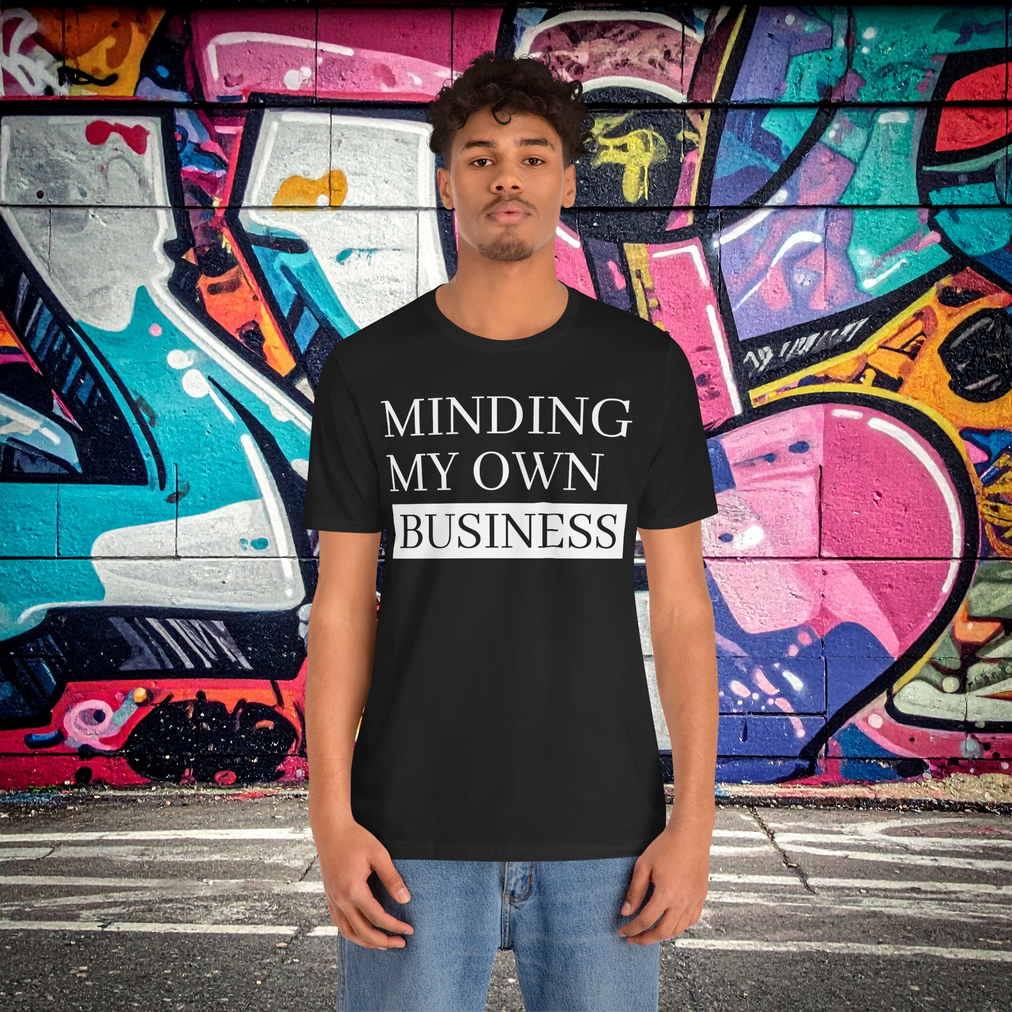 Minding My Own Business Tee | Funny Graphic T-Shirt | Casual Short Sleeve Top | Everyday Wear | Statement Shirt | Sassy Quote Tee | Gift for Friends | Trendy Viral Shirt | Minimalist Graphic Tee | Comfortable Fit | Cute Casual Outfit | TikTok Fashion product thumbnail image