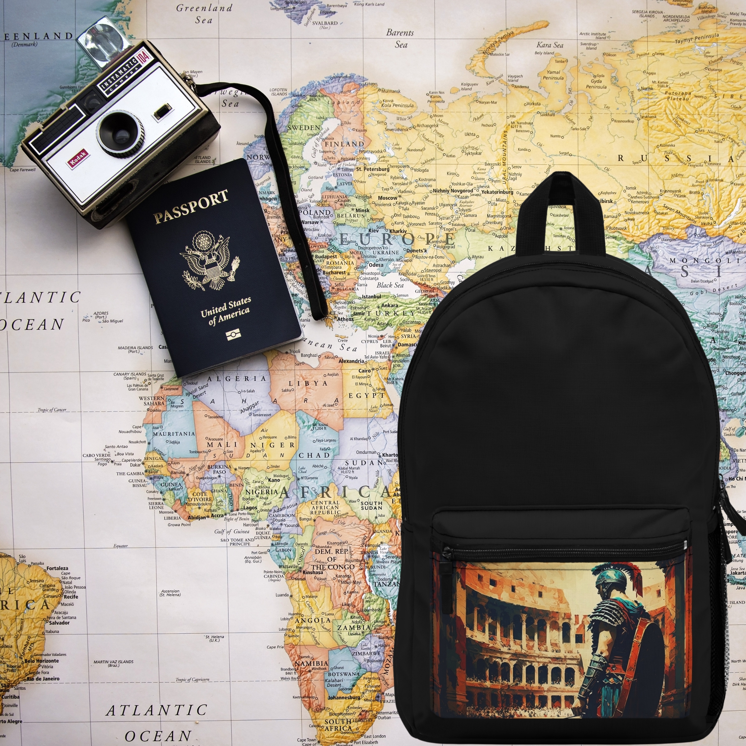 Roman Legionary in Colisseum Backpack product thumbnail image Roman Legionary in Colisseum Backpack product thumbnail image