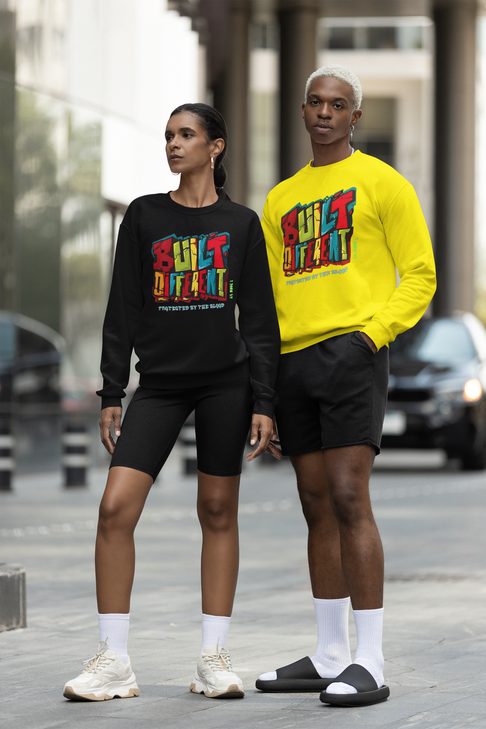 Built Different Crewneck Sweatshirt - Cozy Unisex Fashion for Every Occasion product thumbnail image