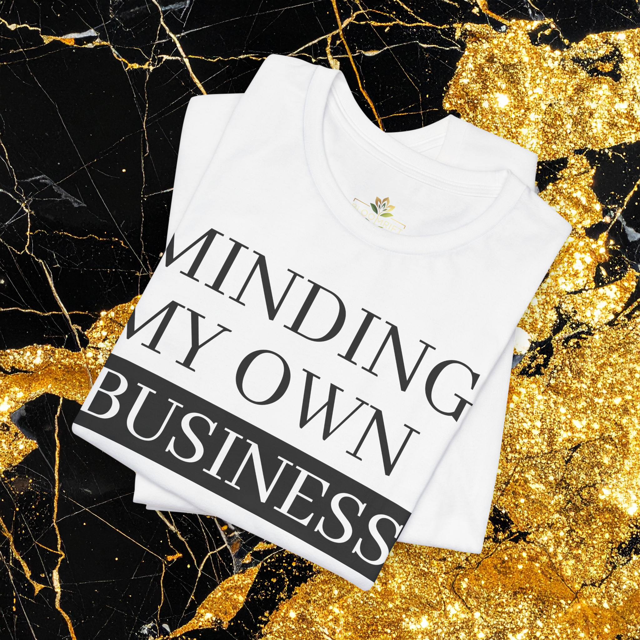 Minding My Own Business Tee | Funny Graphic T-Shirt | Casual Short Sleeve Top | Everyday Wear | Statement Shirt | Sassy Quote Tee | Gift for Friends | Trendy Viral Shirt | Minimalist Graphic Tee | Comfortable Fit | Cute Casual Outfit | TikTok Fashion product thumbnail image