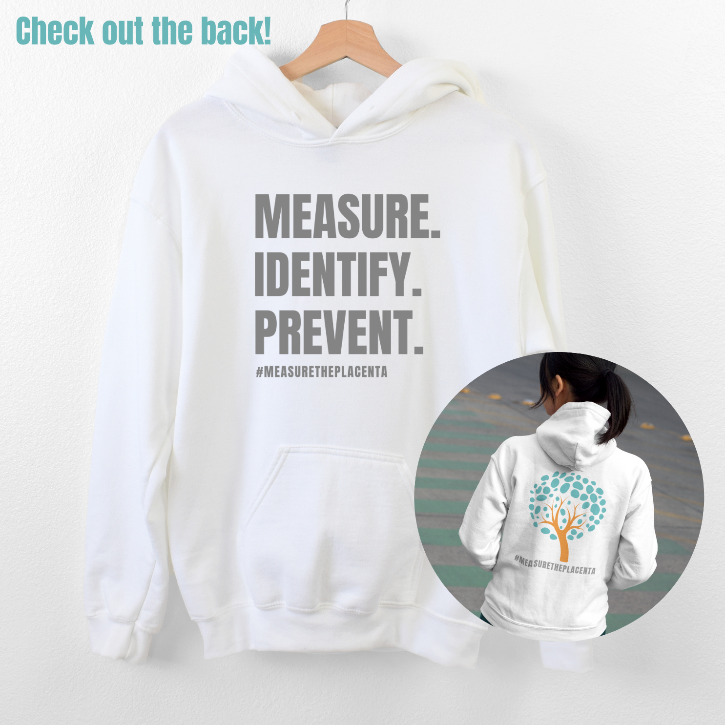 Measure, Identify Prevent Hoodie - Unisex Heavy Blend™ Sweatshirt product thumbnail image