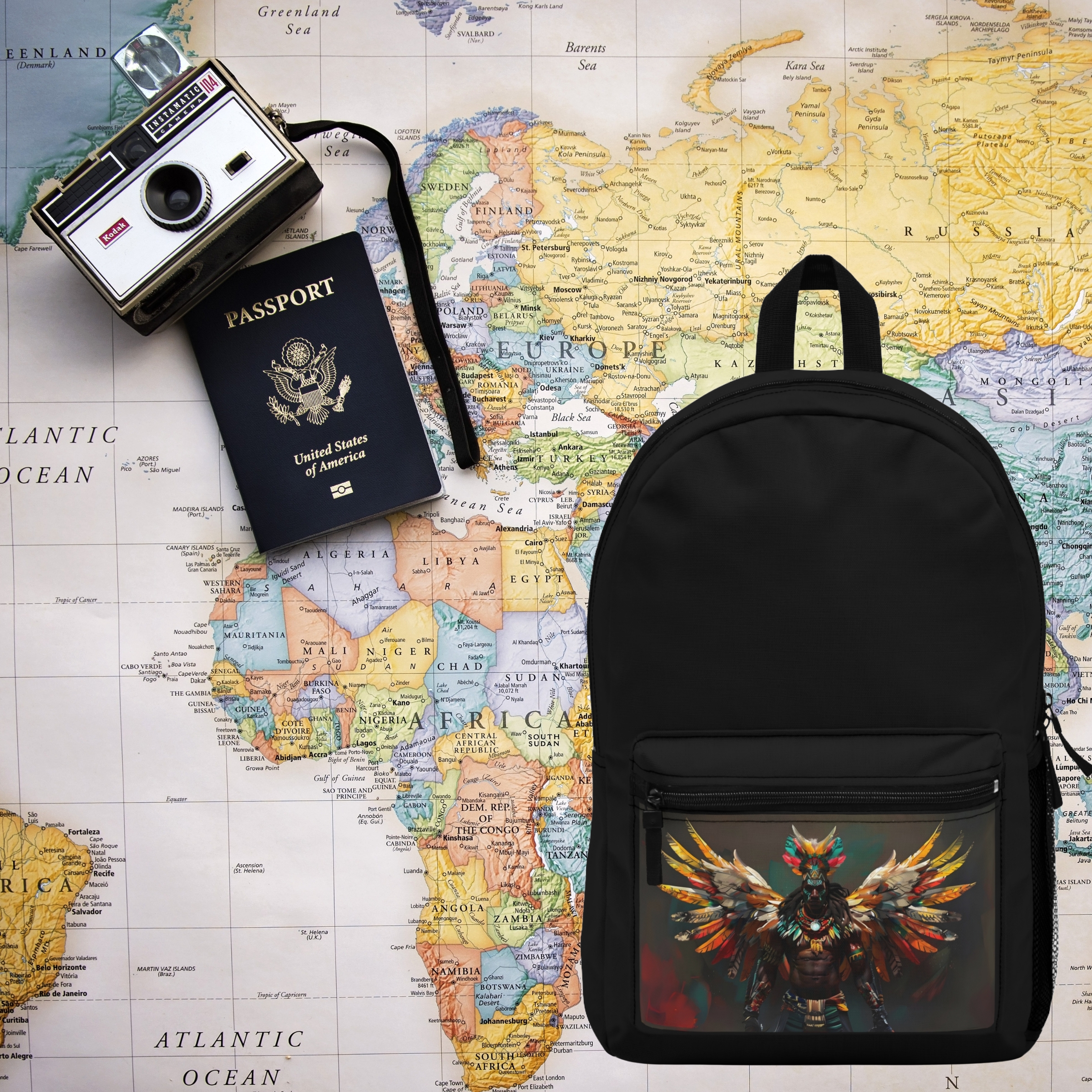 African Majestic Eagle Warrior Backpack African Majestic Eagle Warrior Backpack