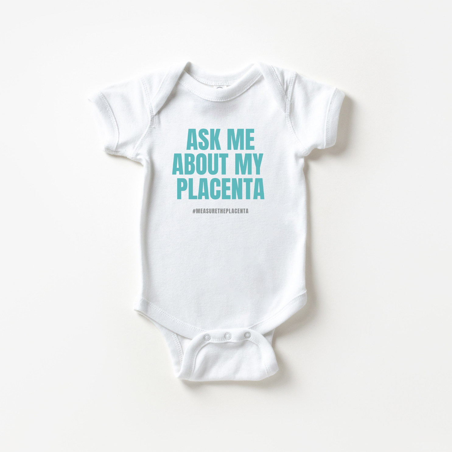 Ask Me About My Placenta Text | Infant Bodysuit product thumbnail image